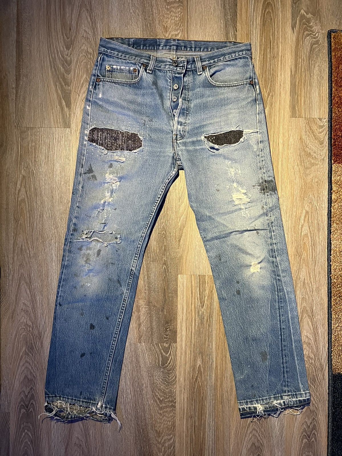 Hand-repaired Made In U.S.A Levi’s 501
