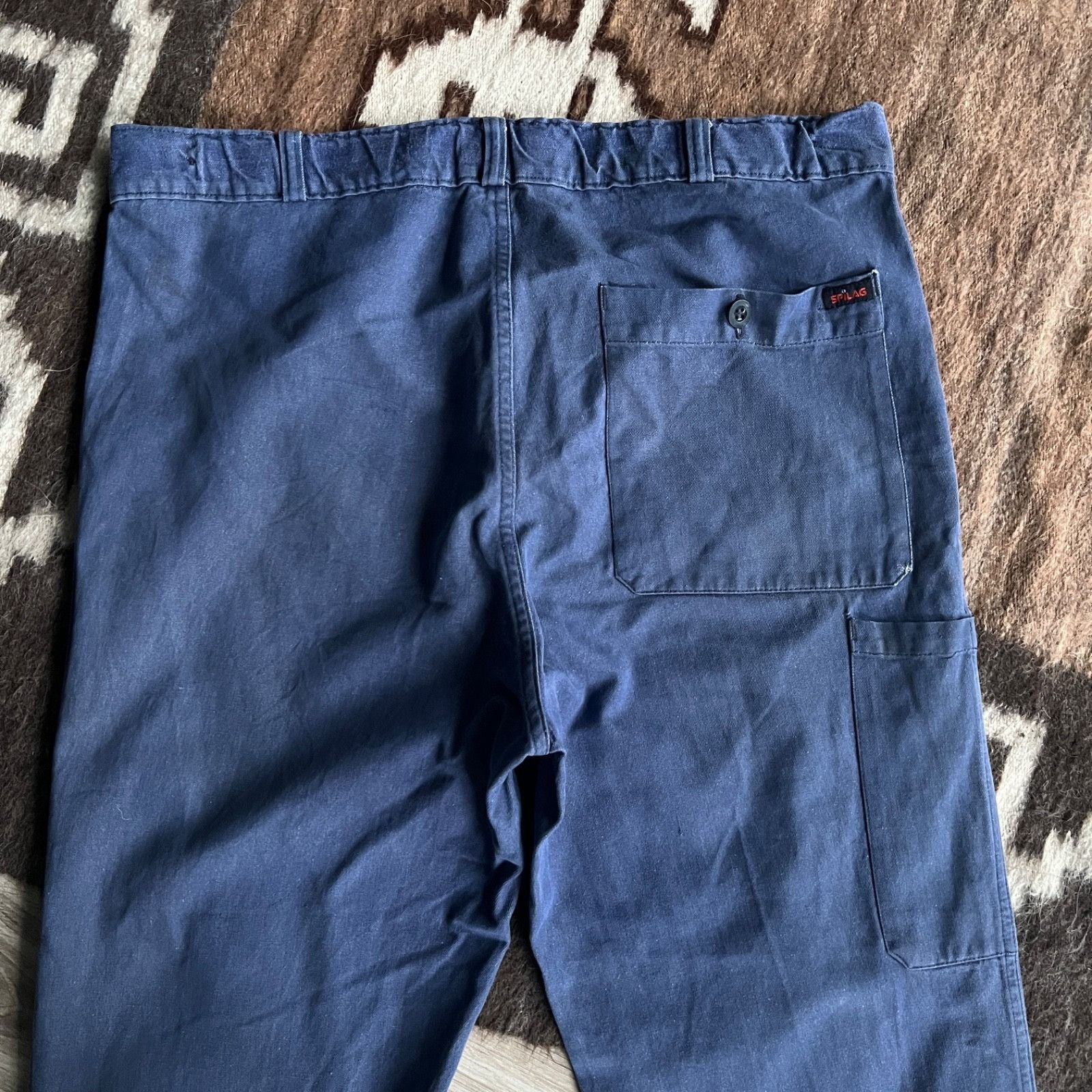 Vintage Vintage Spilag French Workwear Carpenter Utility Pants 9800A Size US 36 / EU 52 - 4 Thumbnail