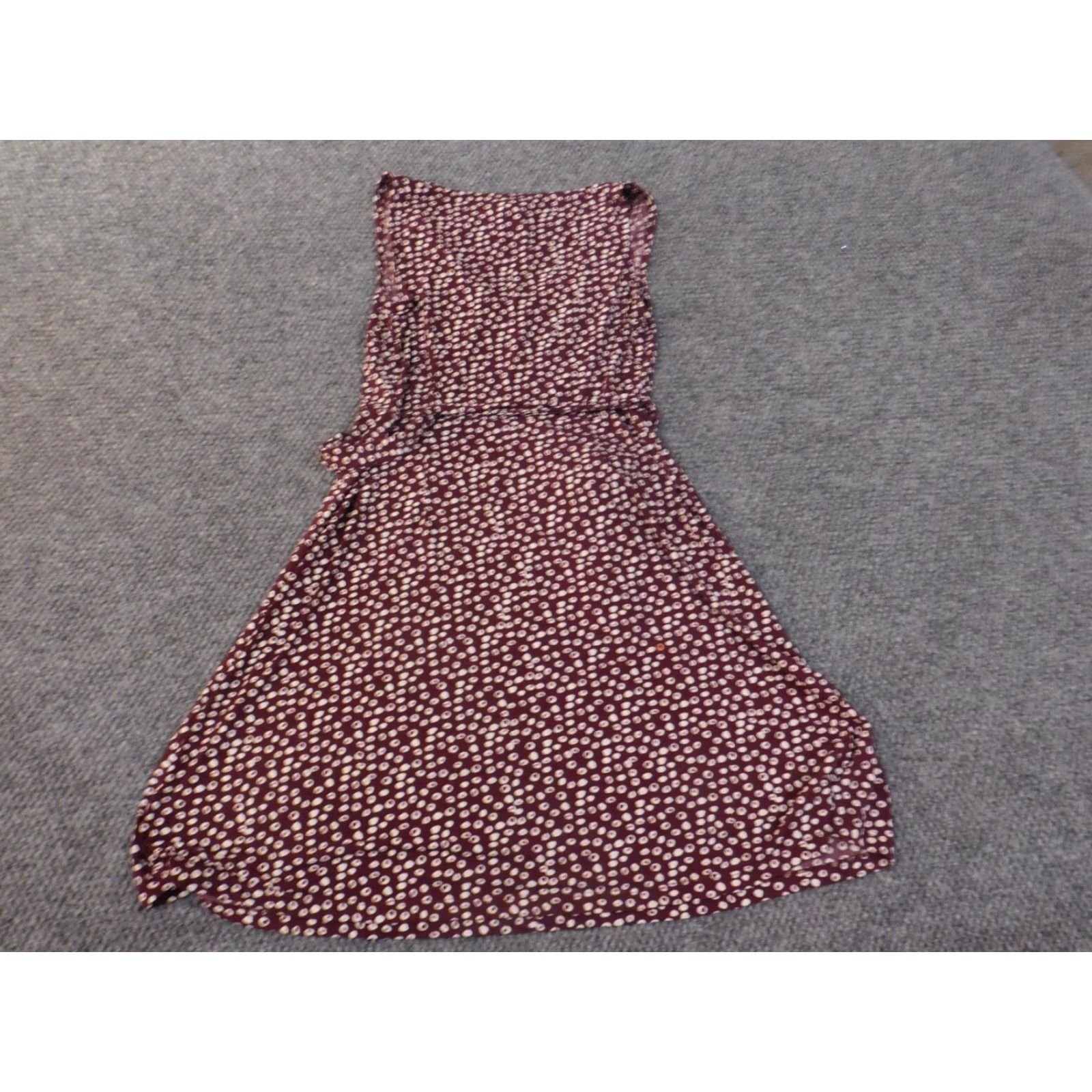 Loft LOFT Dress A-Line Womens Medium Purple Sleeveless Geometric Stretch Polyester Knee Length Casual Size M / US 6-8 / IT 42-44 - 6 Thumbnail