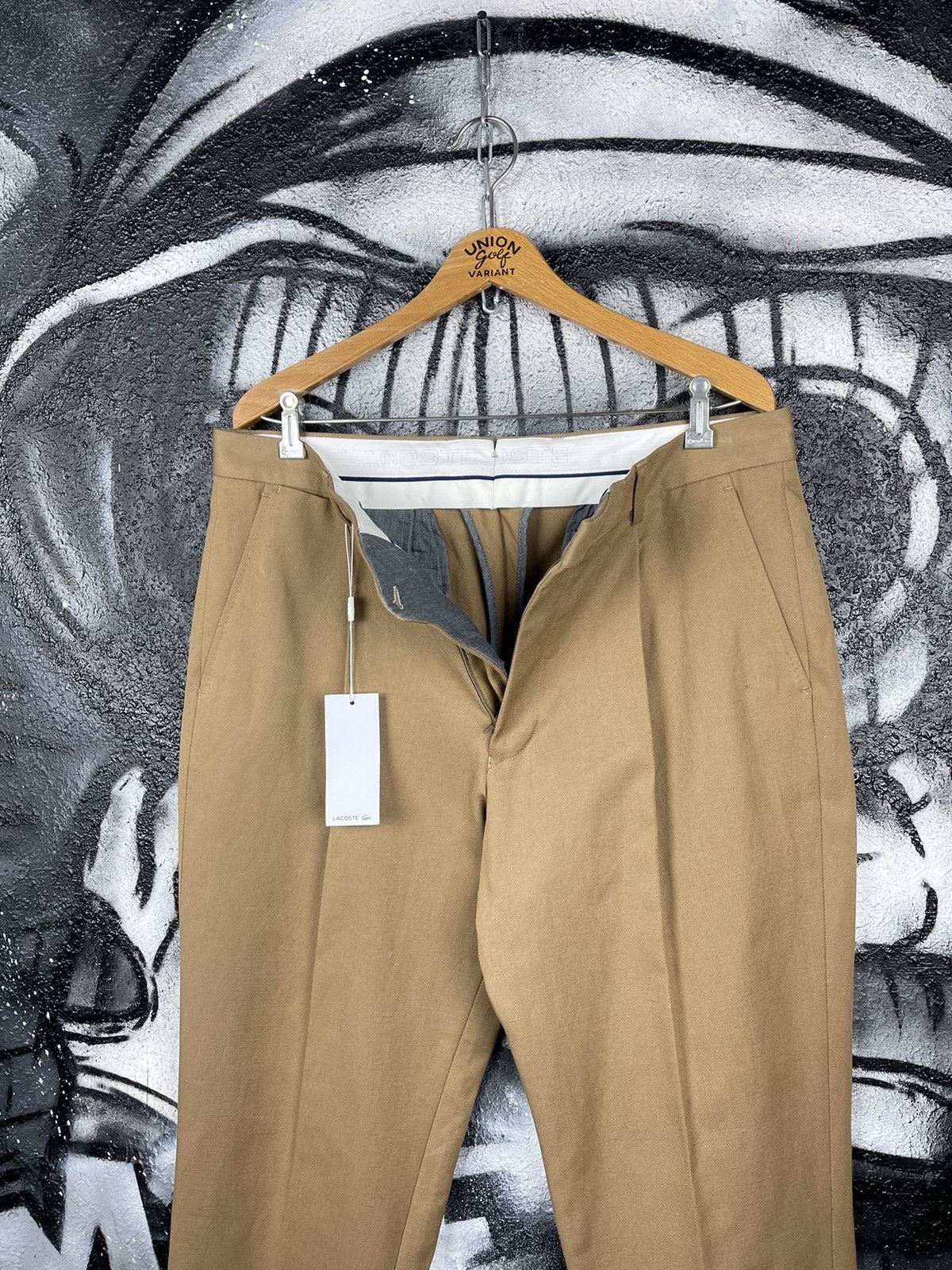 Lacoste Lacoste NWT Classic Beige Slim Fit Trousers Pants Size W34 Size US 34 / EU 50 - 7 Thumbnail