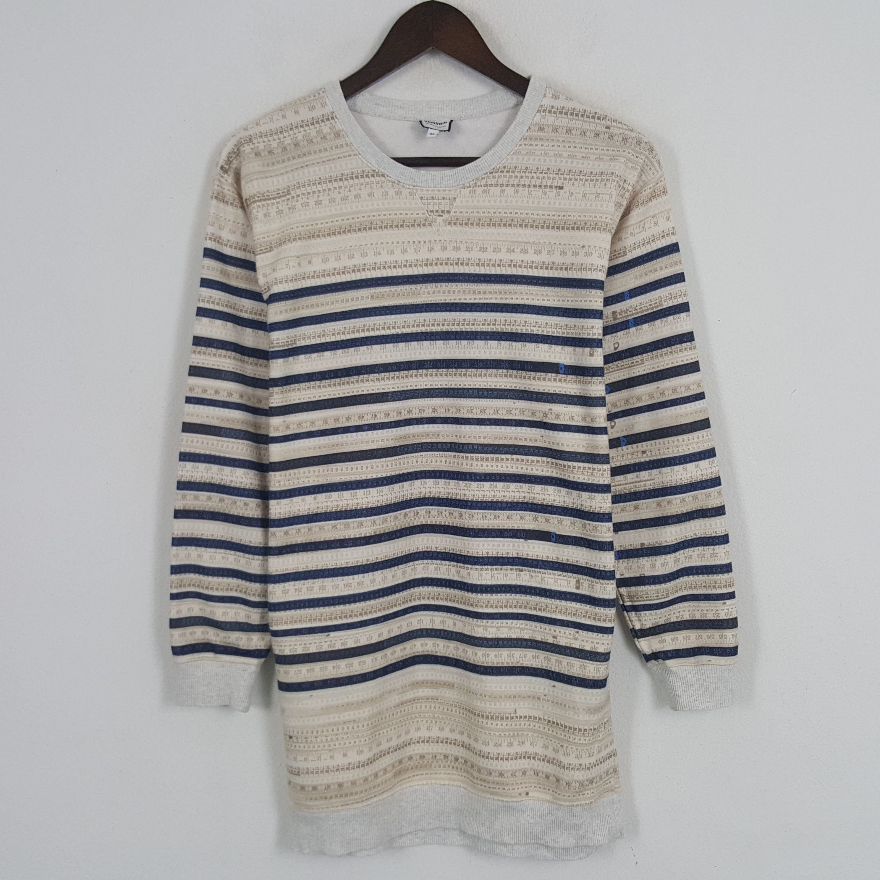 Japanese Brand × Jean Paul Gaultier × Vintage Vintage Jean Paul Gaultier Striped Long Shirt Size XS / US 0-2 / IT 36-38 - 1 Thumbnail