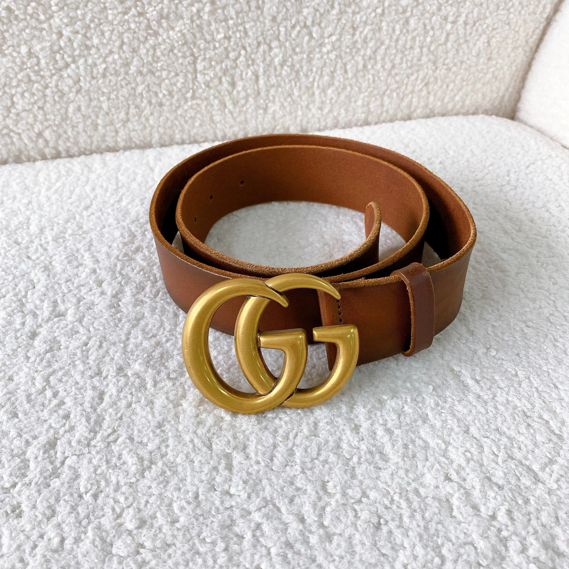 Gucci Gucci Double G Brown Belt 34x85 Size ONE SIZE - 2 Thumbnail