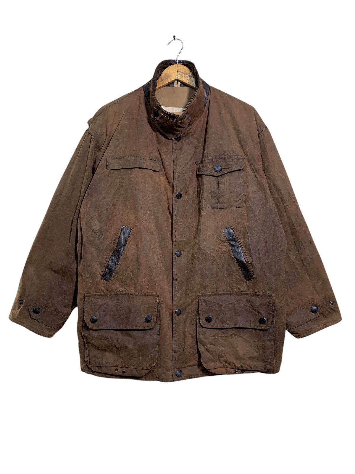 Barbour 🔥BARBOUR BUSHMAN JACKET WAX Size US L / EU 52-54 / 3 - 2 Thumbnail