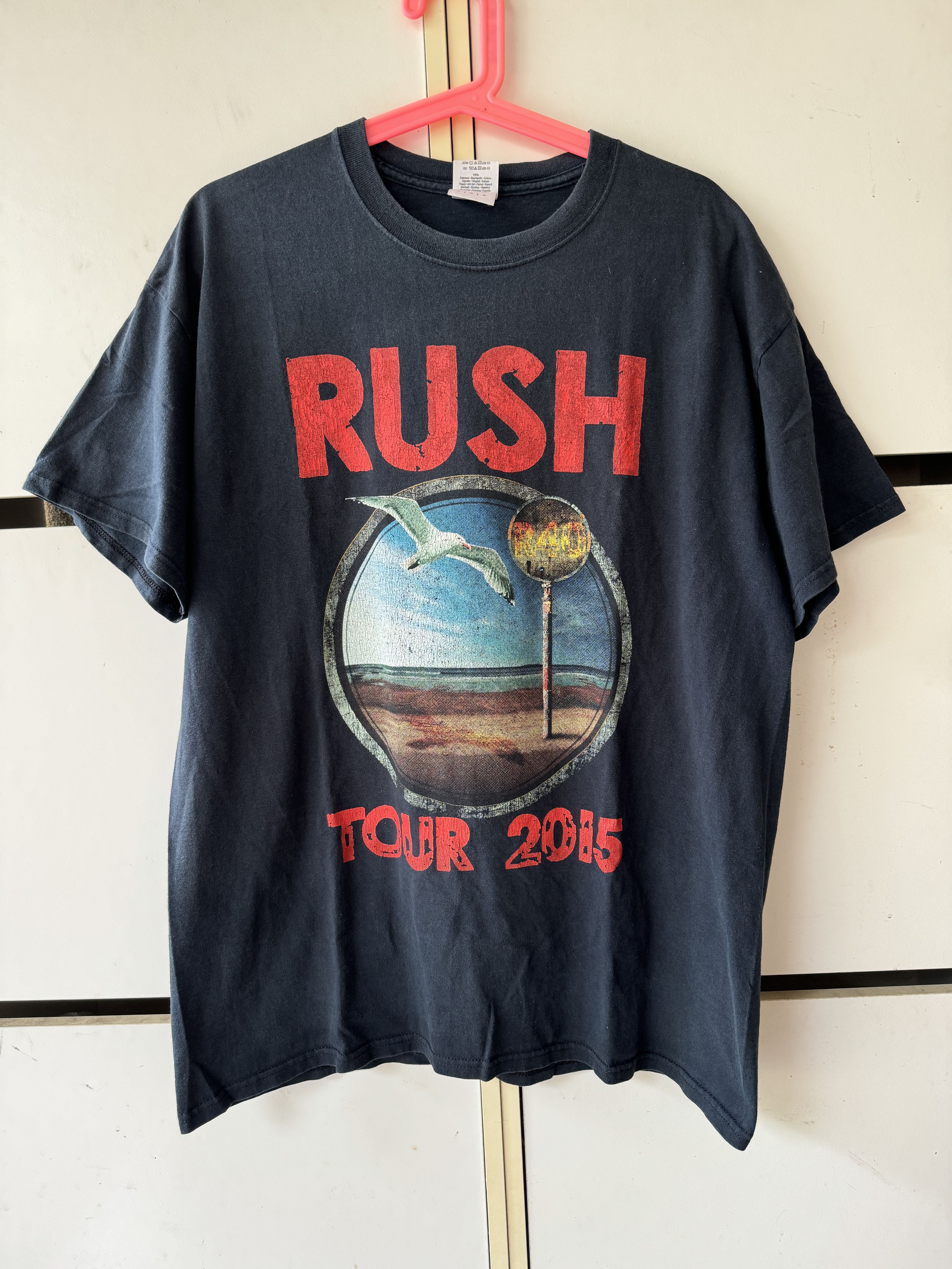 Band Tees Y2K 2015 RUSH ROCK BAND AMERICAN TOUR T SHIRT Size US L / EU 52-54 / 3 - 1 Thumbnail