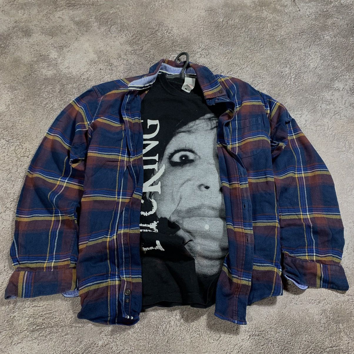Vintage Vintage 90s Y2K Graphic Plaid Shirt Grunge Streetwear Boxy L Size US L / EU 52-54 / 3 - 3 Thumbnail