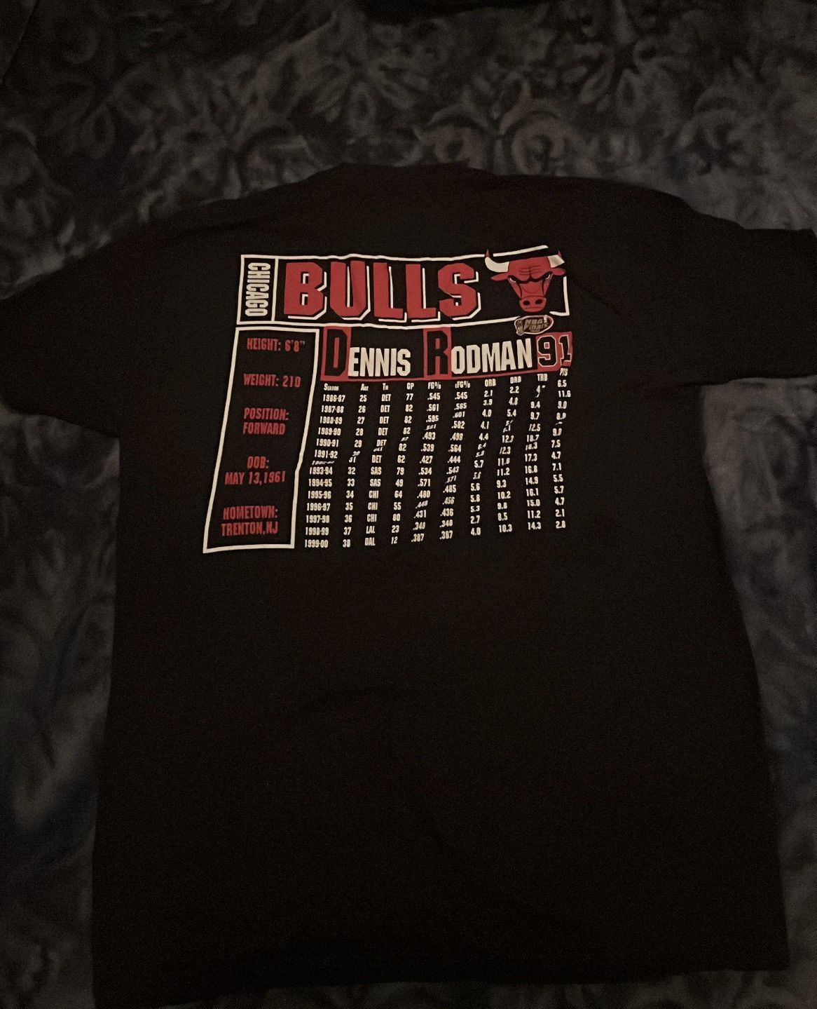 Mitchell & Ness Dennis Rodman mitchell and ness hardwood classics black tee Size US L / EU 52-54 / 3 - 3 Thumbnail