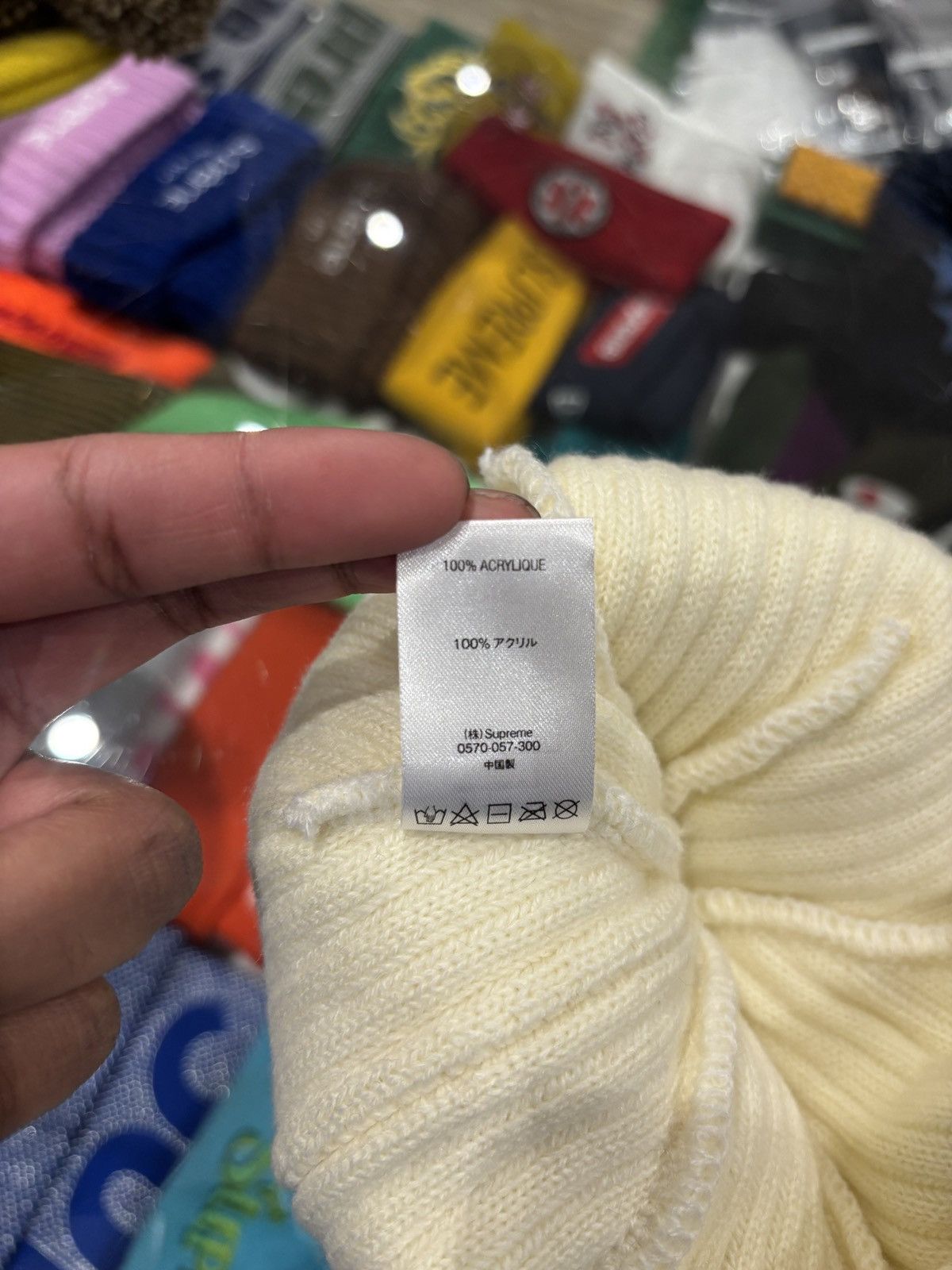 Supreme Supreme Gonz Logo Beanie Cream Size ONE SIZE - 4 Thumbnail