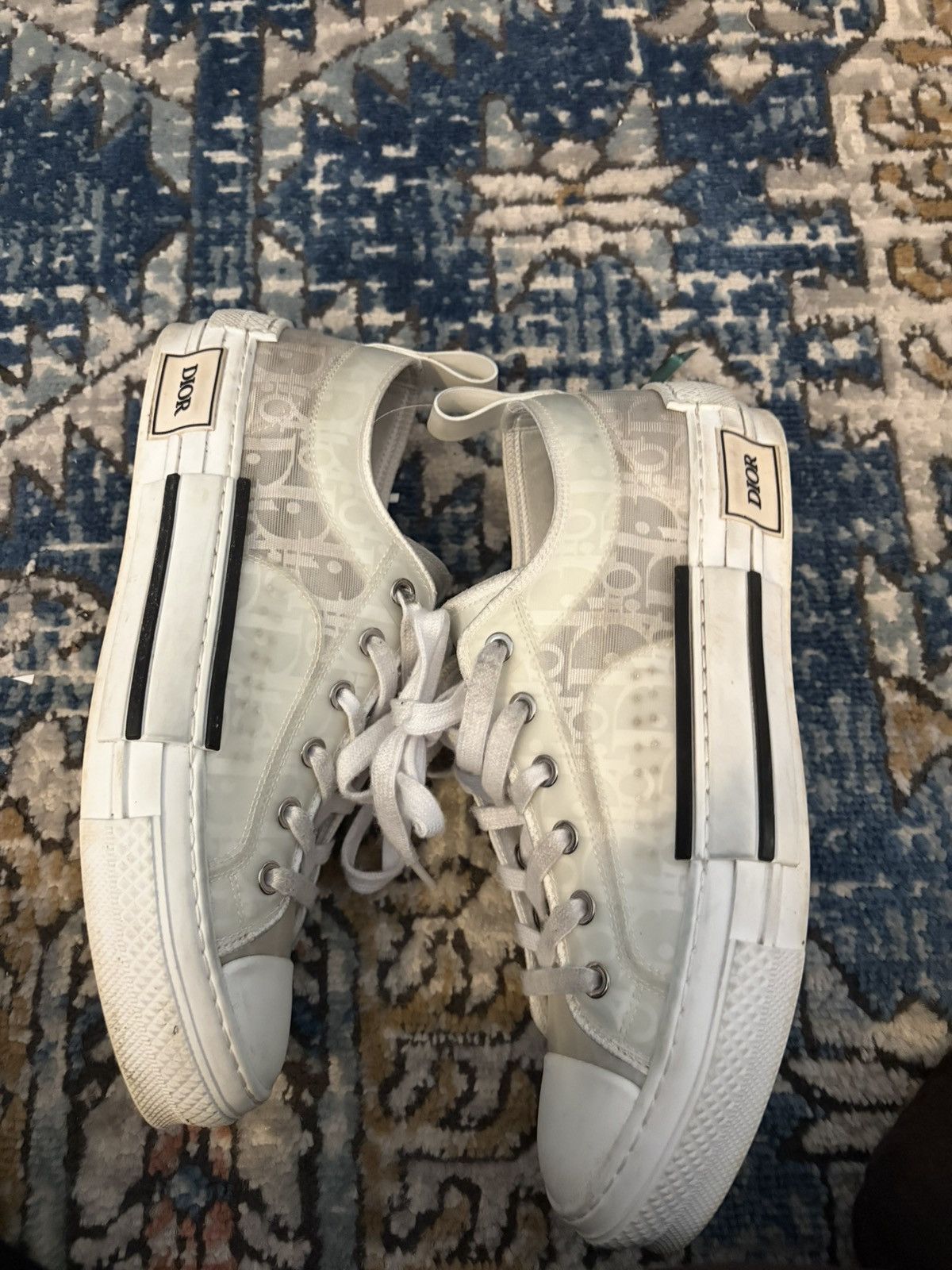 Dior Dior b23 low top white Size US 8 / EU 41 - 3 Thumbnail