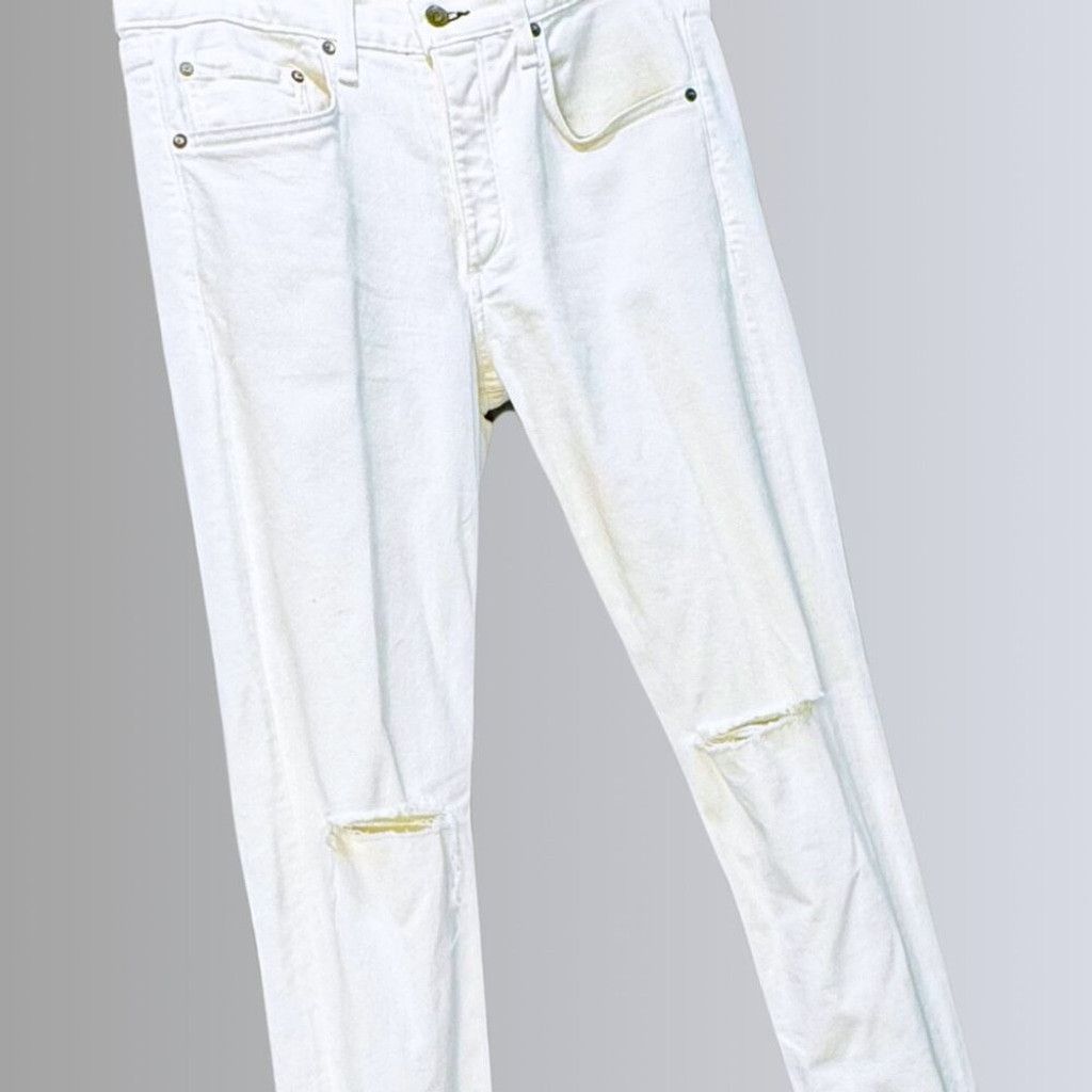 Rag & Bone rag & bone Men's White Extra-Slim Jeans - 32 Size US 32 / EU 48 - 2 Thumbnail