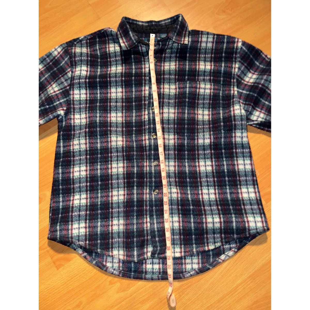 Vintage Vtg Plaid Fleece Flannel Size US L / EU 52-54 / 3 - 7 Thumbnail