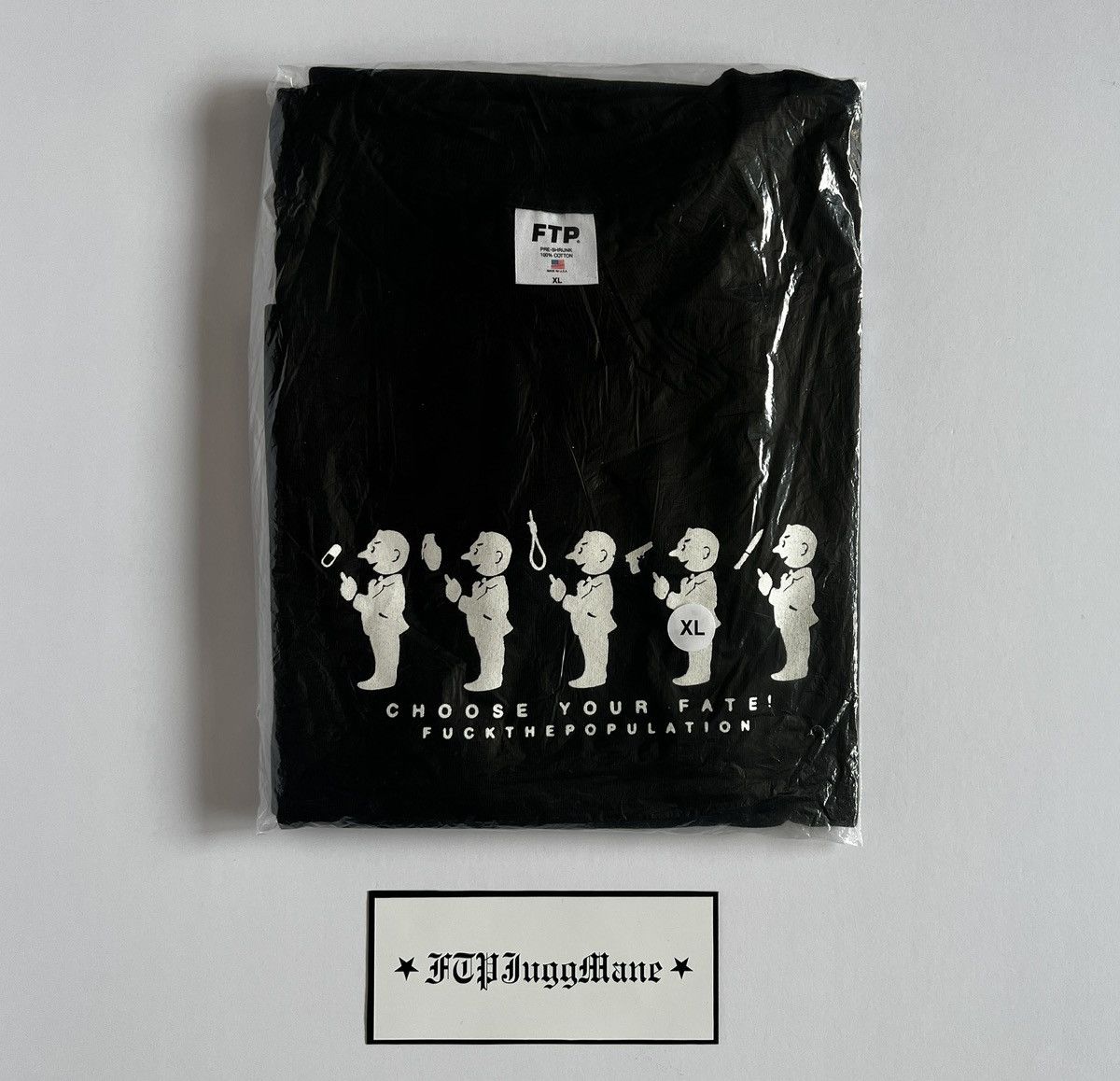 Fuck The Population FTP CYF XL Tee Choose Your Fate Fuck the Population G59 Size US XL / EU 56 / 4 - 1 Thumbnail