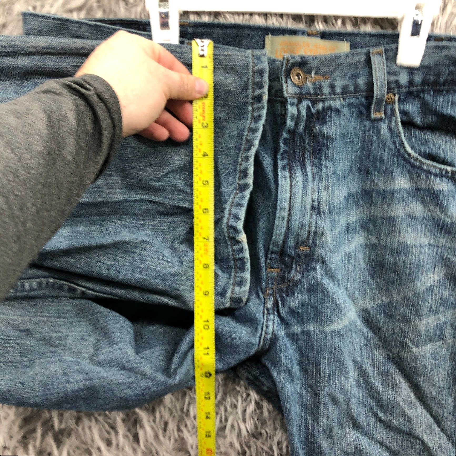Wrangler Wrangler Jeans 38x32 Mens Mid Rise Straight Leg Dark Wash Blue Denim Shirt? Size US 38 / EU 54 - 4 Thumbnail