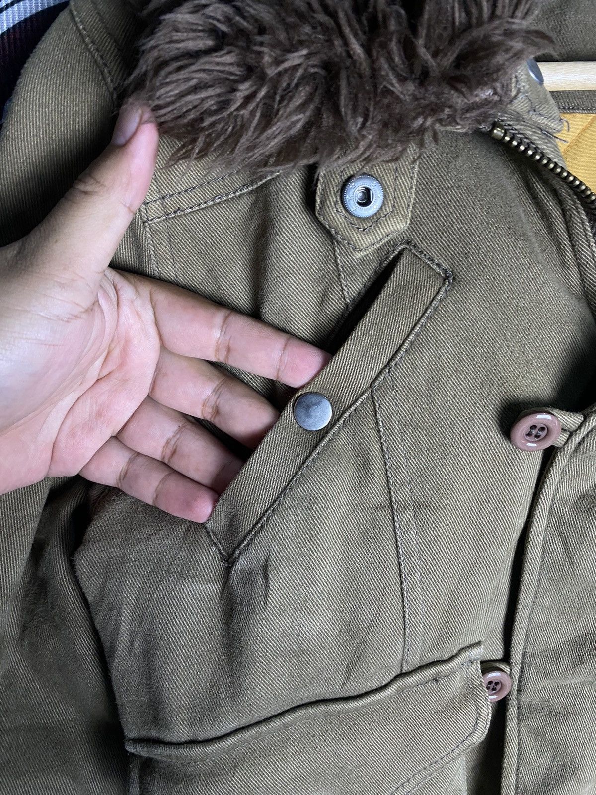 Japanese Brand Jungle Gemsing Fur Brown Jacket Size US S / EU 44-46 / 1 - 6 Thumbnail