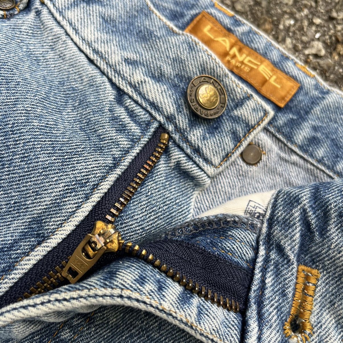 Designer × Lancel Baggy Jeans Lancel Paris Washed Blue Denim Size 32 Size US 32 / EU 48 - 8 Thumbnail