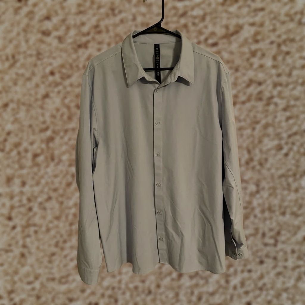 Lululemon Lululemon Commission Light Blue Long Sleeve Button Up Dress Shirt Mens 2XL Shirt Button-Up Casual Vintage No Size 48R - 1 Thumbnail