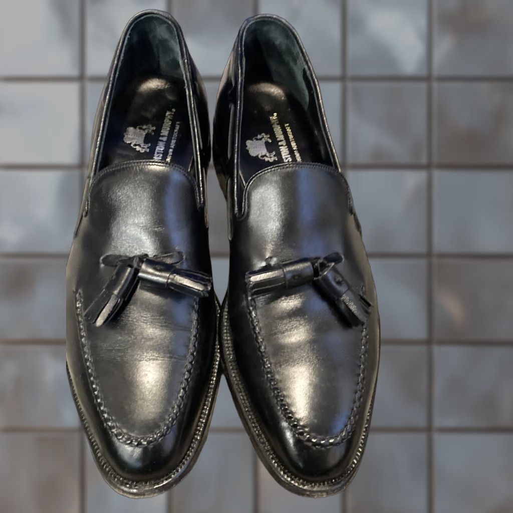 Preloved Johnston & Murphy Black Meade Loafers Men’s Size 9.5M – Classic Leather JOHNSTON MURPHY MEADE PENNY Loafers MEN main image 4