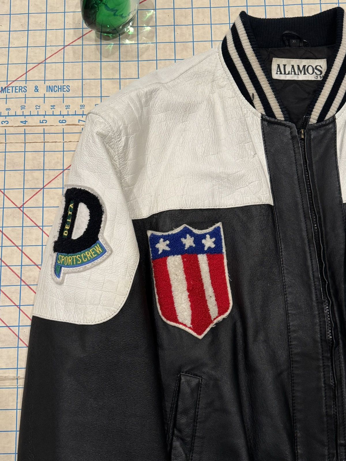 Vintage Vintage Alamos Delta Force Leather Bomber Jacket Mens SizeXL Size US XL / EU 56 / 4 - 6 Thumbnail