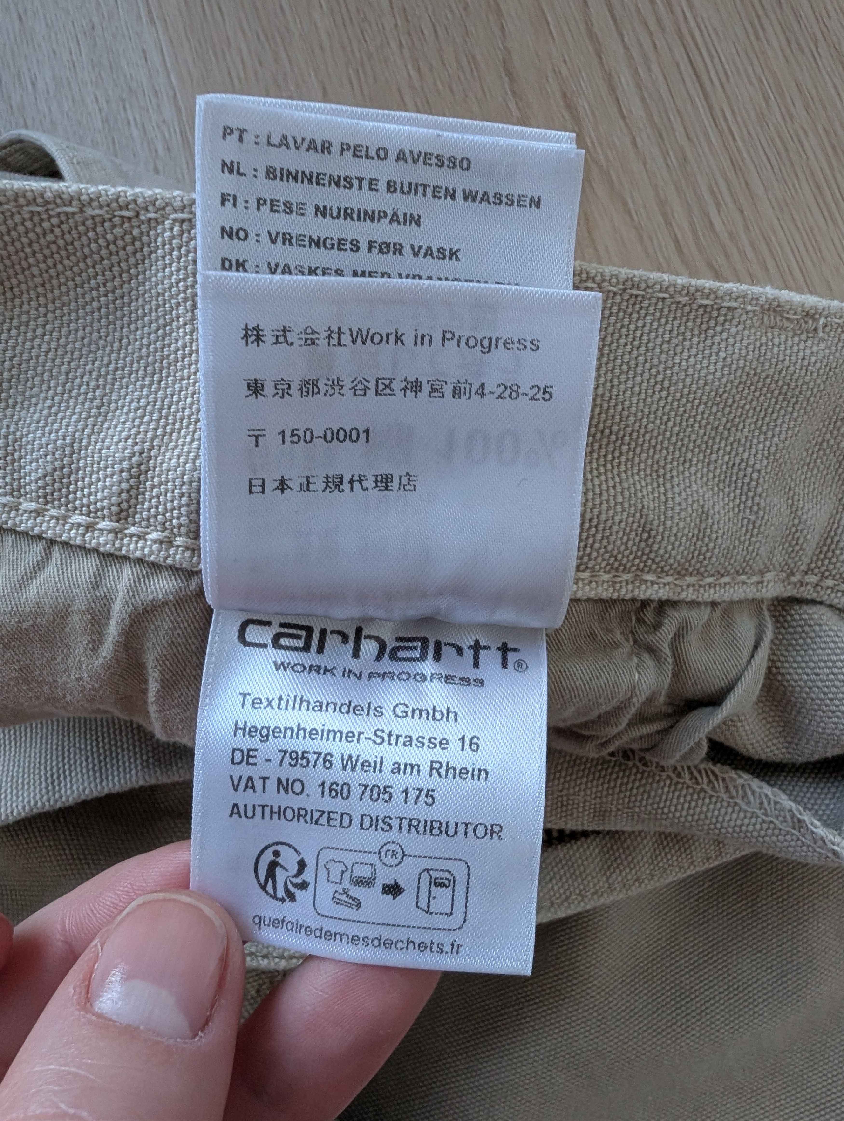 Carhartt Carhartt WIP Single Knee Pant Men’s Beige Canvas Pants 31x32 Size US 31 - 5 Thumbnail