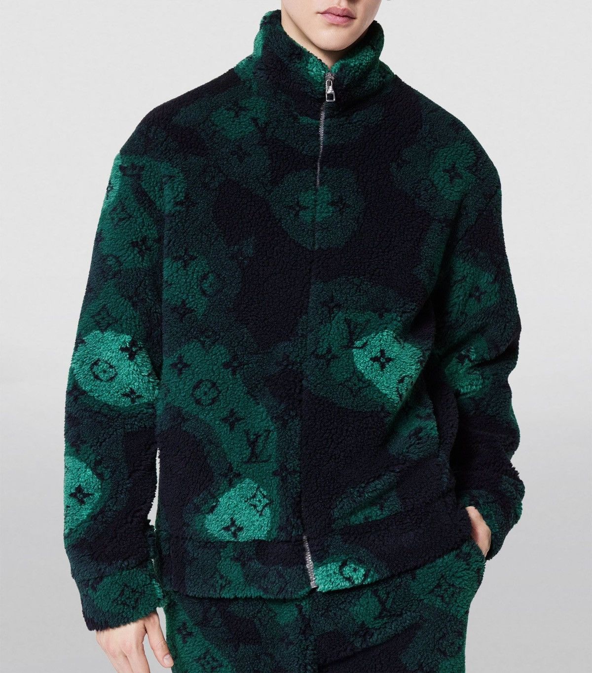 Louis Vuitton Louis Vuitton Monogram Camo Fleece Blouson
