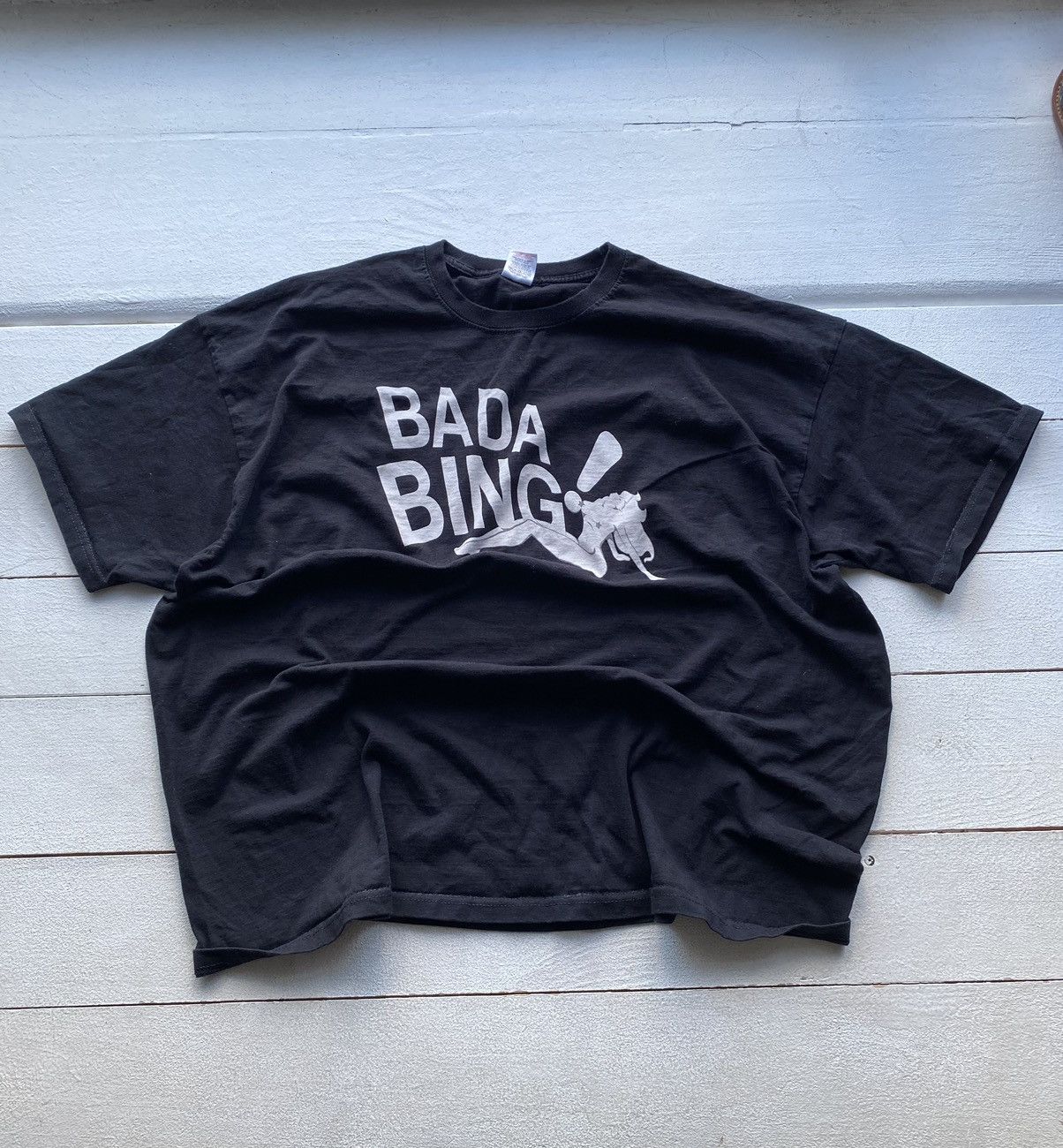 VNTG Bada Bing Sexy Club Sopranos Rare Mens Oversize T shirt