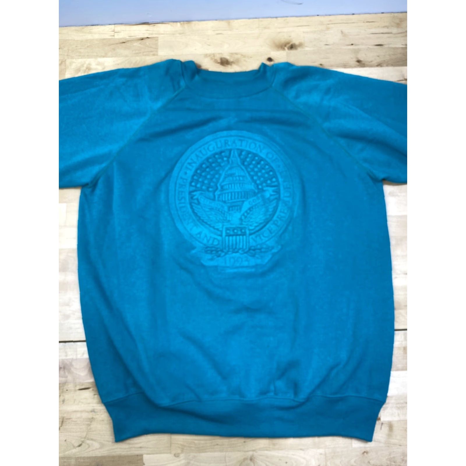 Hanes Clinton Gore 1993 Presidential Inaugaration Pullover Sweatshirt Green L Hanes Shirt Mens Size US L / EU 52-54 / 3 - 2 Thumbnail