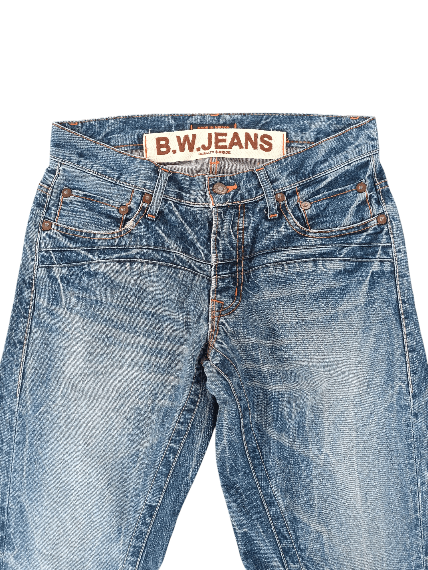 If Six Was Nine × Japanese Brand FLARED💥JAPANESE BRAND BLUE WAY THUNDER FADED DENIM 🟦 E188 Size US 30 / EU 46 - 3 Thumbnail