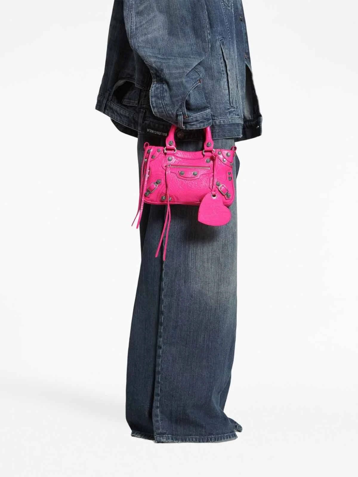 Balenciaga o1srvl11e1124 Size: OS / Neo Cagole Small Tote Bag in Pink Size ONE SIZE - 3 Thumbnail