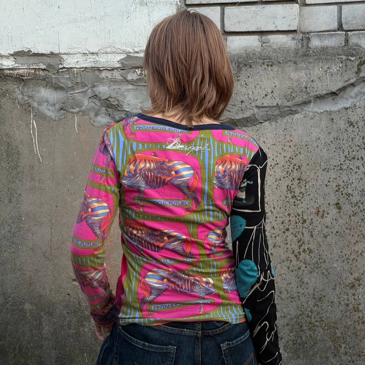 Desigual Vintage Desigual Long-sleeve T-shirts Japanese Style Y2K 00s Size M / US 6-8 / IT 42-44 - 2 Thumbnail