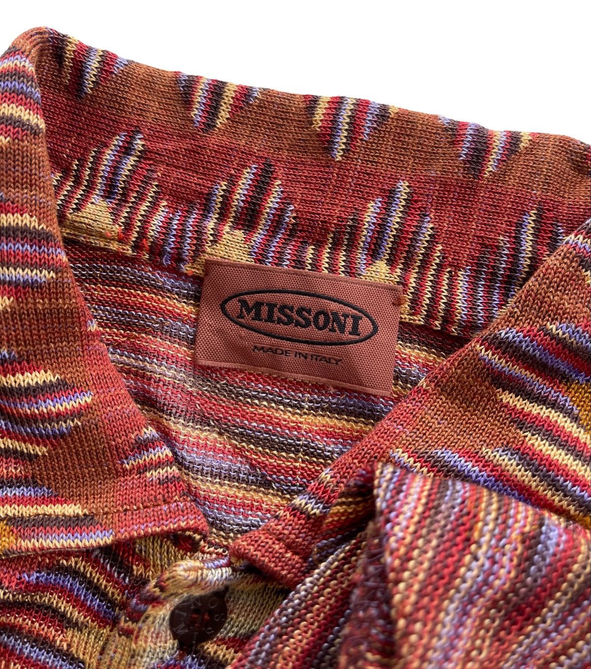 Missoni Vintage Missoni Polos Knitted Luxury Shirt Size US M / EU 48-50 / 2 - 7 Thumbnail