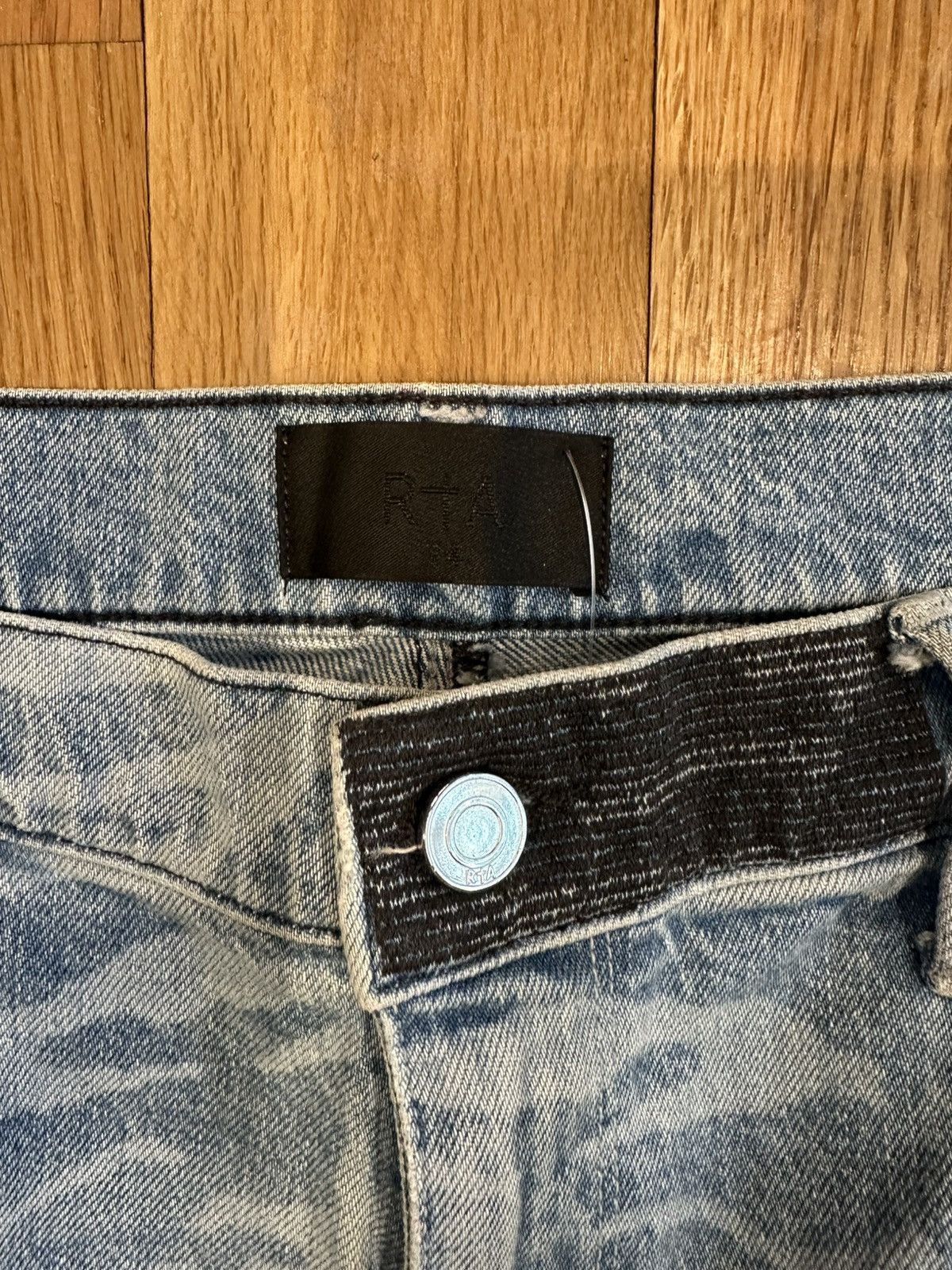 Rta Rta Small White Spell Zebra Print Blue Denim Jeans Size 34 Size US 34 / EU 50 - 3 Thumbnail