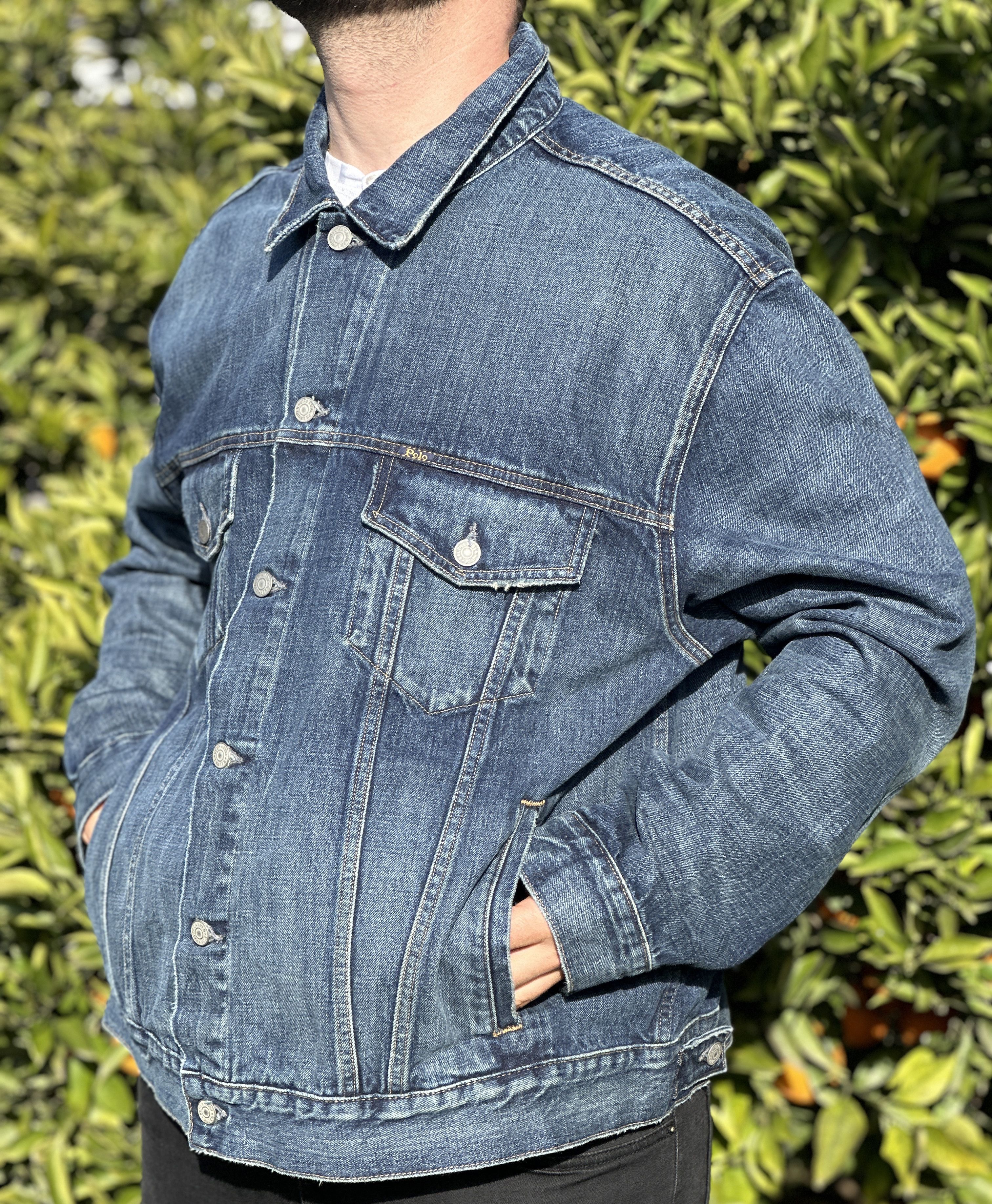 Ralph Lauren RRL Ralph Lauren Denim Jacket Distressed Trucker Size 2XL Size US XXL / EU 58 / 5 - 5 Thumbnail