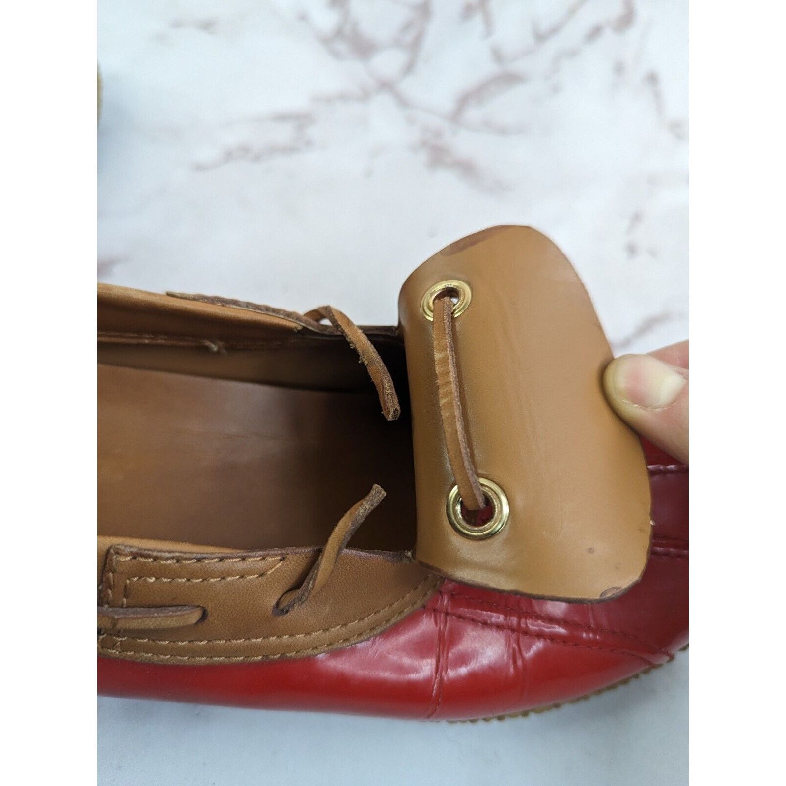 Tory Burch Tory Burch Loafer Women 9 Wellie Slip Shoe Leather Rain Boat Size US 9 / IT 39 - 15 Thumbnail