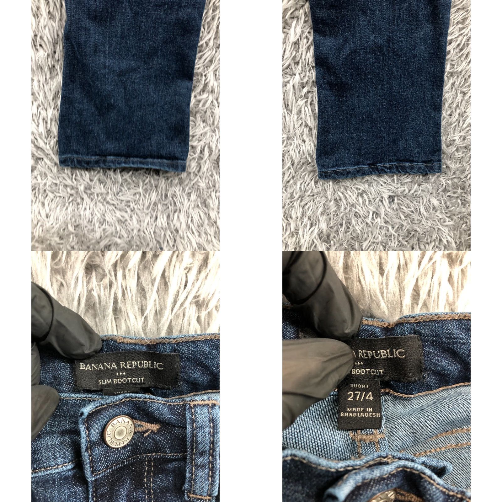 Banana Republic VINTAGE Banana Republic Slim Boot Jeans Size 4 Womens Slim Blue Jeans 28in Waist 30in Inseam Mid Rise Bootcut Denim Cotton Size 27" / US 4 / IT 40 - 8 Thumbnail