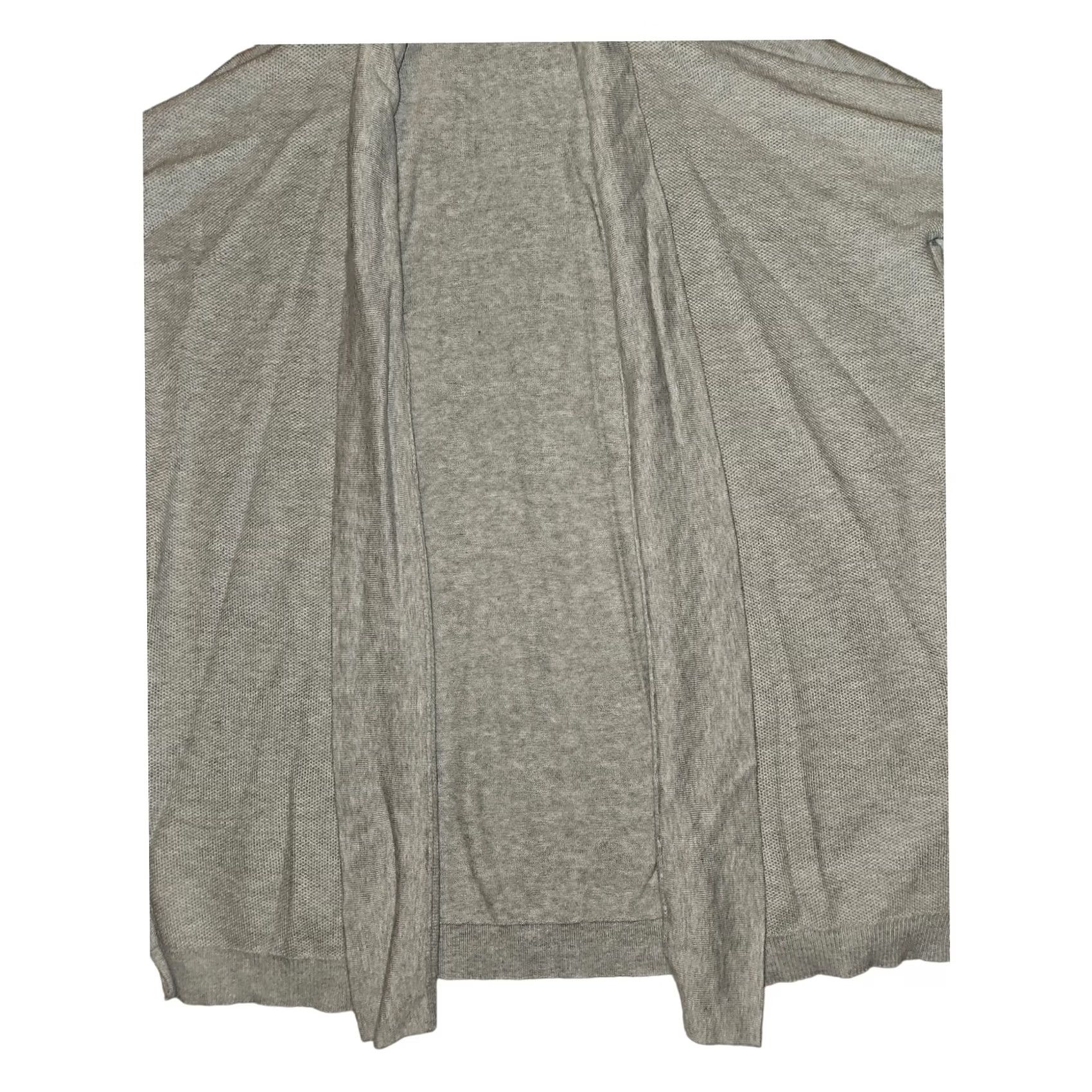 Banana Republic Banana Republic Open Front Cardigan Womens Medium Long Sleeve Gray Preppy Size M / US 6-8 / IT 42-44 - 3 Thumbnail