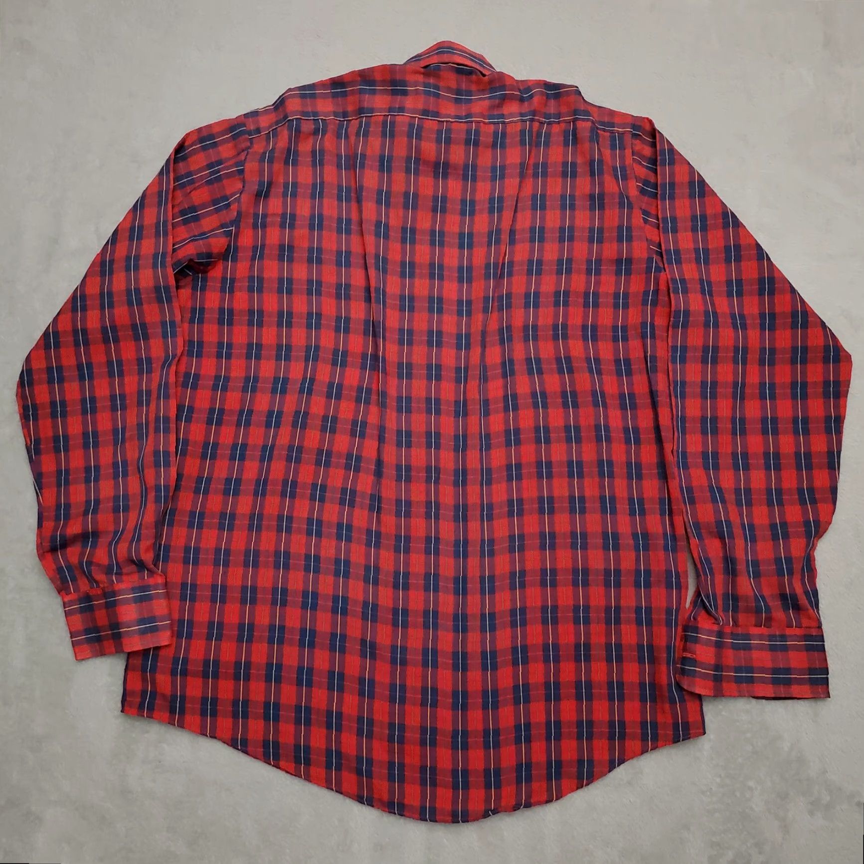 Vintage VINTAGE Towncraft Shirt Mens M Red Blue Plaid Button Short Sleeve JCPenney Size US M / EU 48-50 / 2 - 6 Thumbnail