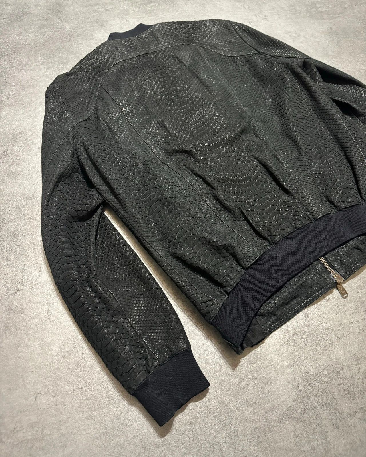 Yves Saint Laurent Python Skin Teddy Jacket