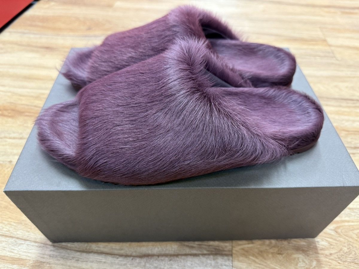Rick Owens Rick Owens Amethyst Pony Hair Granolas Slides Size US 9.5 / EU 42-43 - 3 Thumbnail
