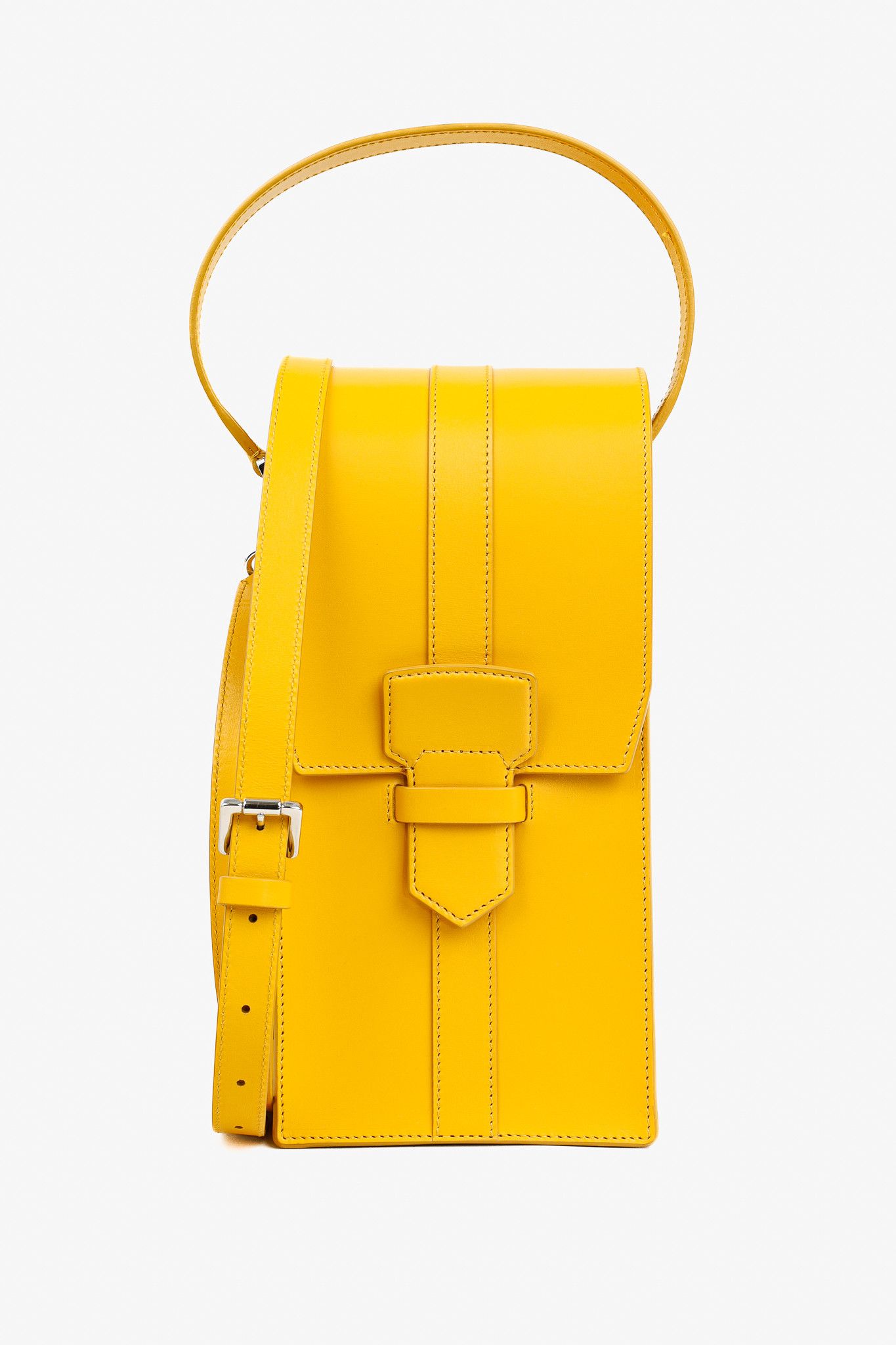 Salvatore Ferragamo Salvatore Ferragamo Leather Long Structured Crossbody Bag Size ONE SIZE - 1 Thumbnail