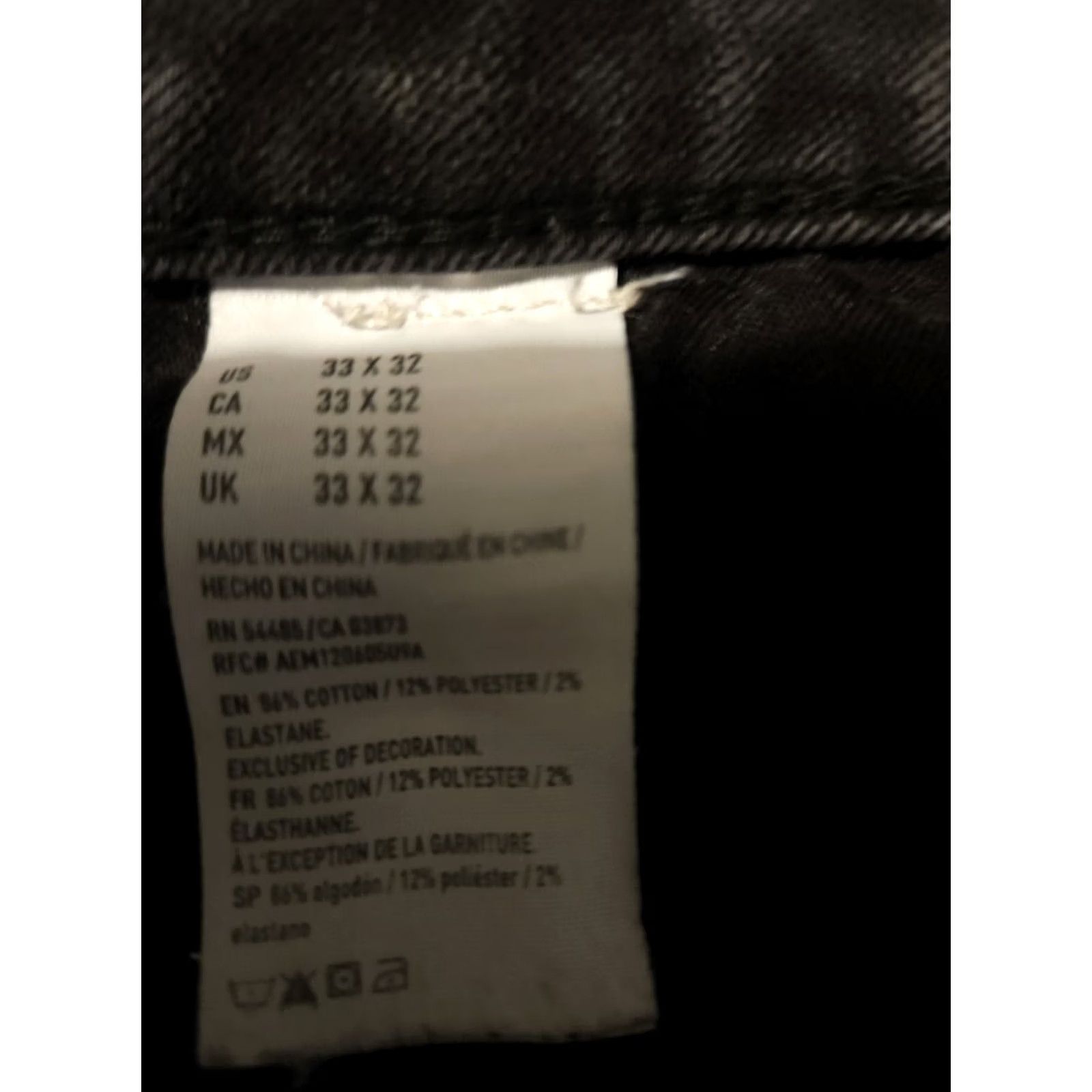American Eagle Outfitters VINTAGE American Eagle Outfitters Jeans Men 33x29 Ankle Black Distressed Comfort Extreme Flex Denim 90s Grunge USA Size US 33 - 2 Thumbnail