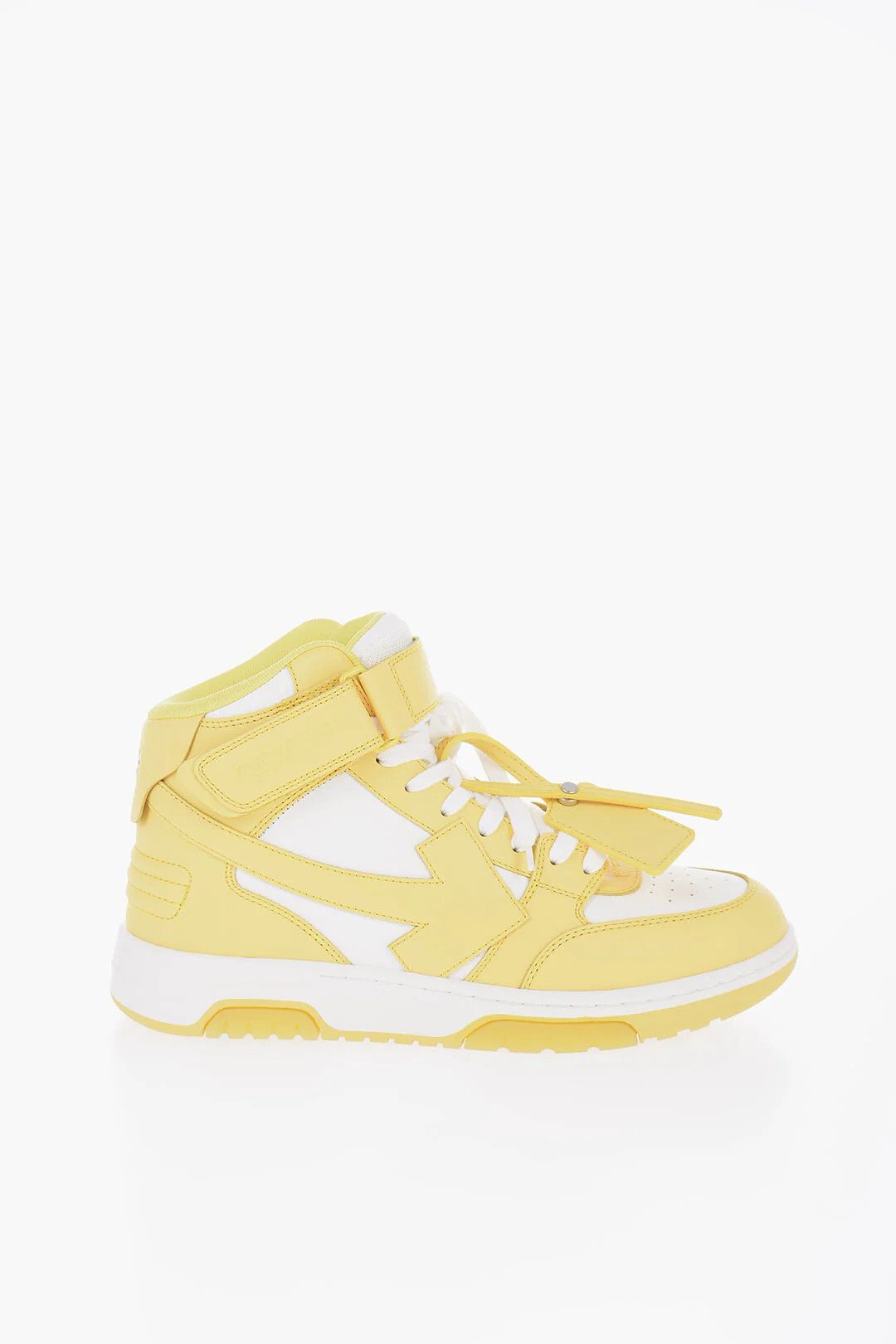 Off-White og1mm0426 Leather Lace-Up Sneakers in Yellow Size US 6 / EU 39 - 1 Thumbnail