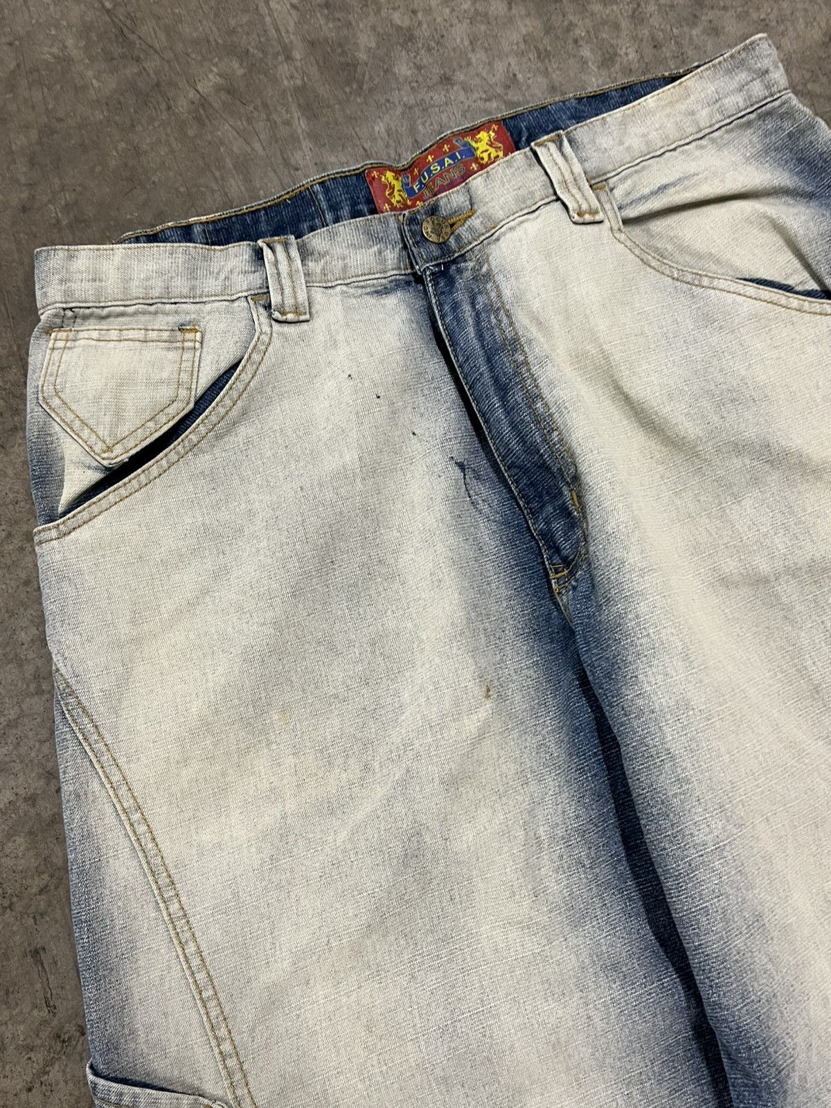 Southpole × Vintage Y2K faded wash baggy fit wide leg denim southpole Jnco rare Size US 34 / EU 50 - 8 Thumbnail