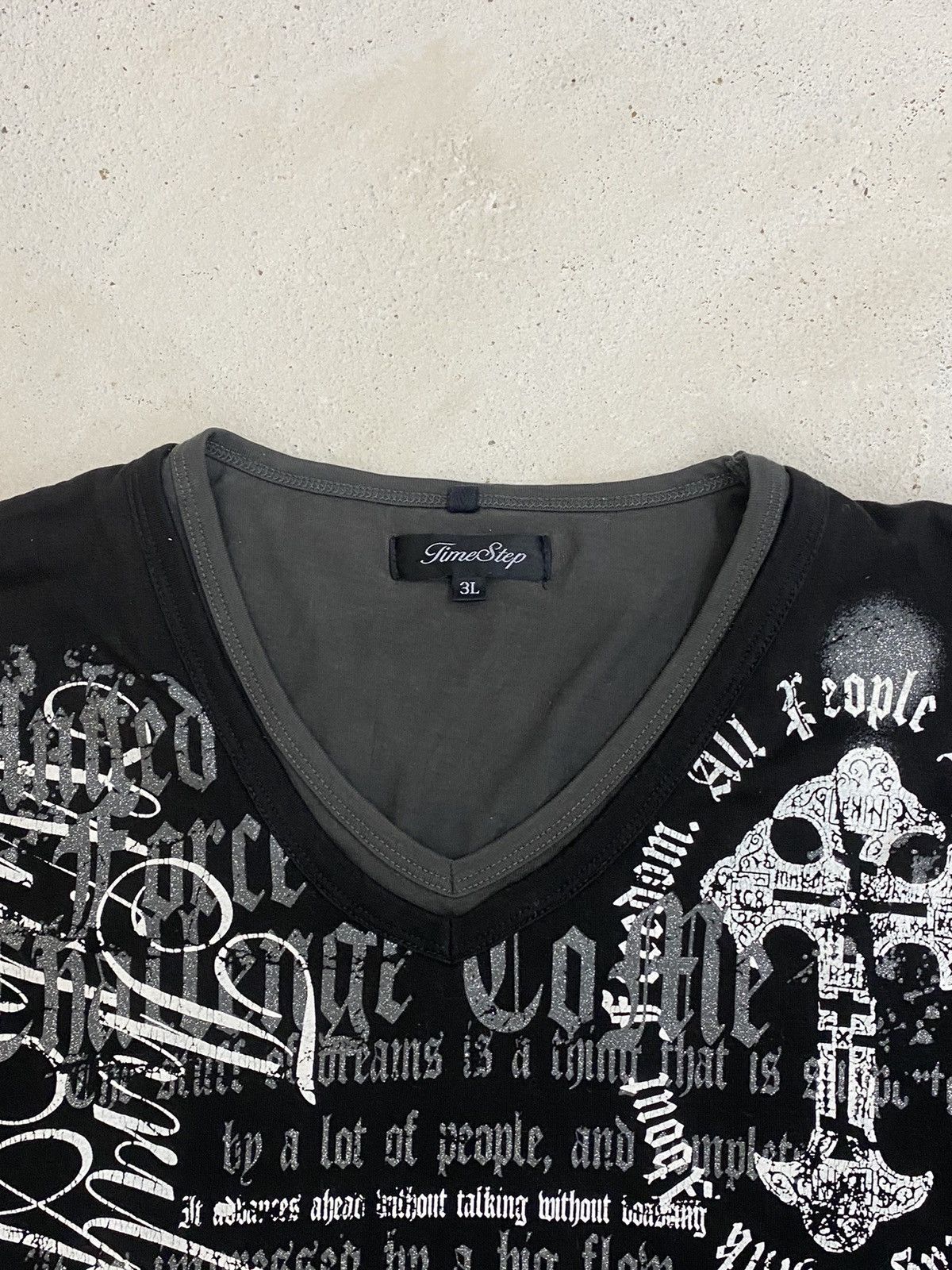 Japanese Brand Time Steps Japan Poem Cross Religion Think About Freedom Size US XL / EU 56 / 4 - 5 Thumbnail