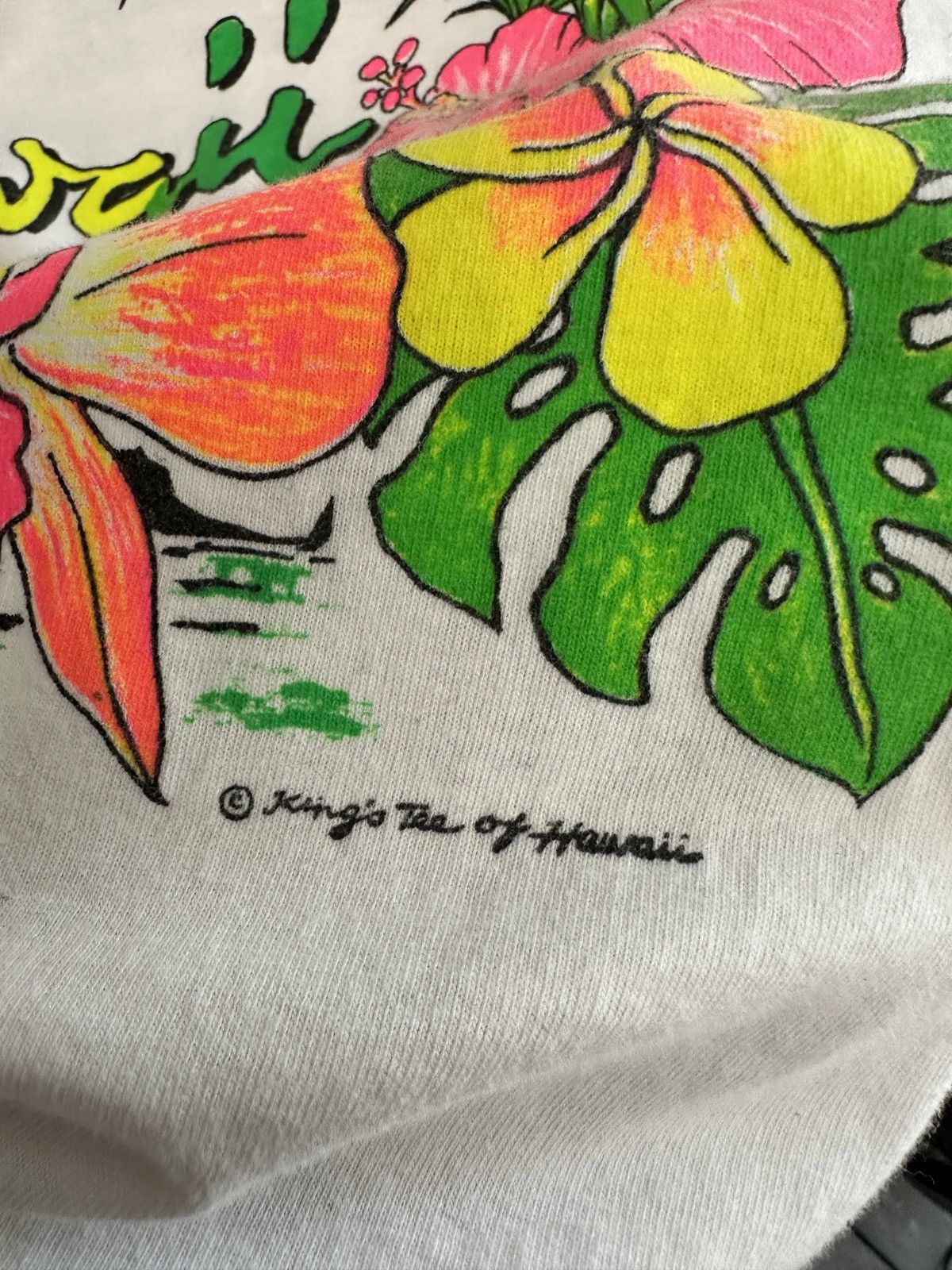 Hanes × Vintage Vintage 90s Hawaii Graphic Tee Size US L / EU 52-54 / 3 - 2 Thumbnail