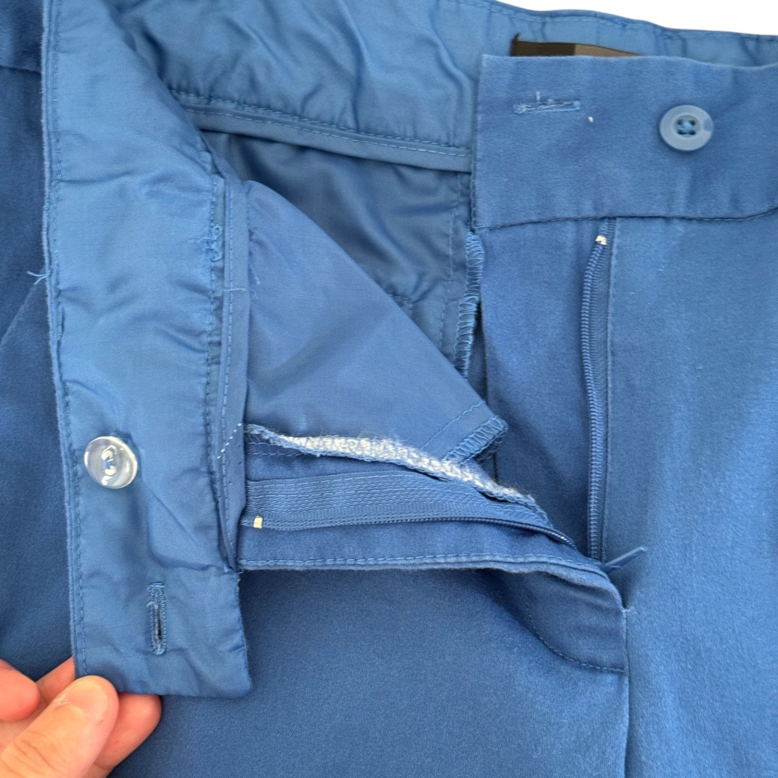 Other The Limited Shorts Size 12 Blue Cuffed Cotton Blend Stretch Size 34" / US 12 / IT 48 - 13 Thumbnail