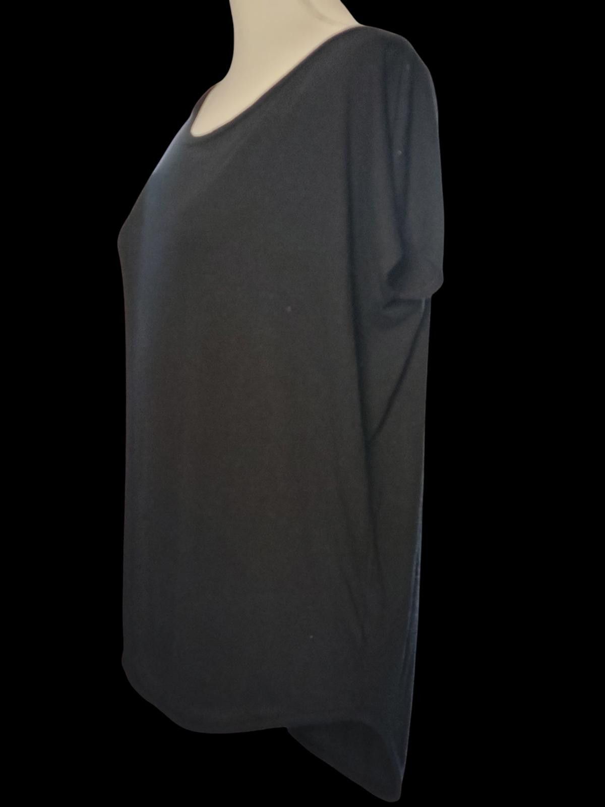 Express Express Basic Black Short Sleeve T-Shirt for Women Size S / US 4 / IT 40 - 5 Thumbnail