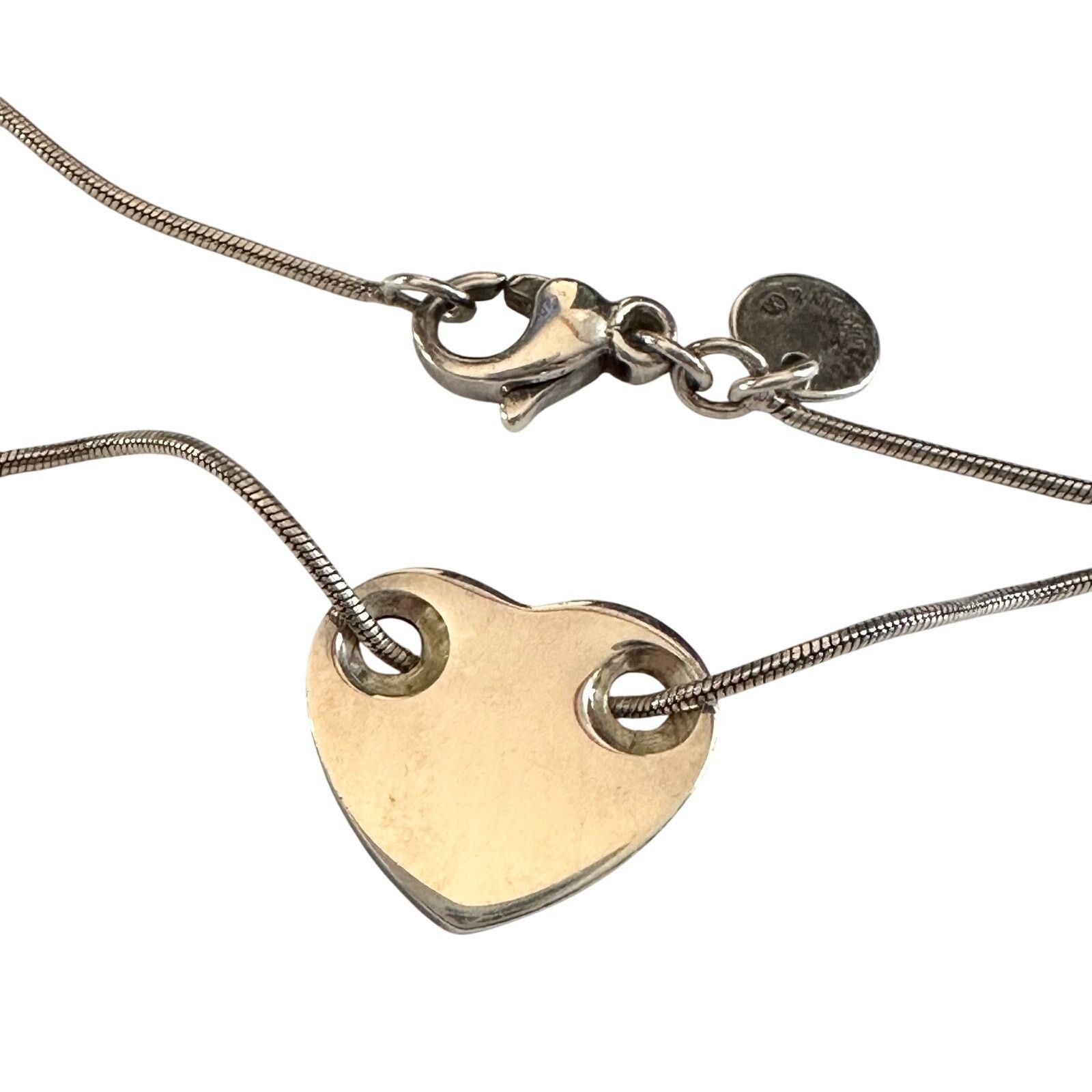 Tiffany & Co. Tiffany and Co Threaded Heart Necklace Size ONE SIZE - 1 Thumbnail