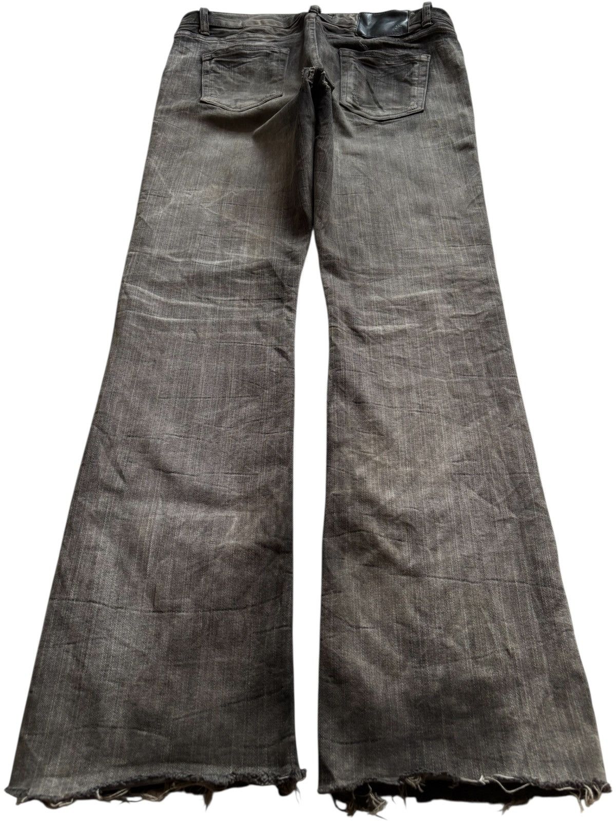 Japanese Brand × Tornado Mart Vintage Japanese Brand Mud Wash Distress Rip Flare Jean Size US 33 - 2 Thumbnail