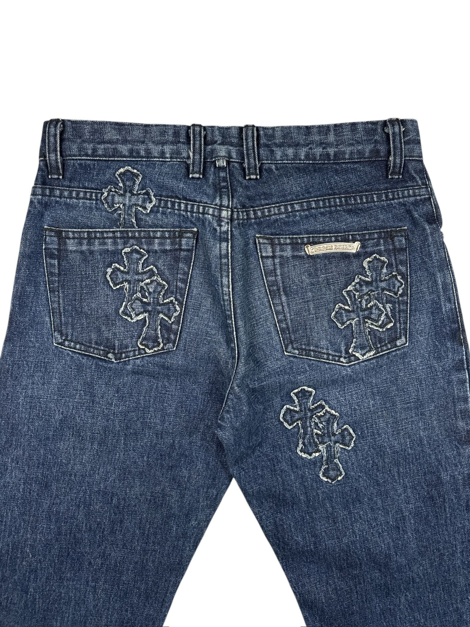Chrome Hearts Chrome Hearts Loose Ends Denim Cross Patch Jeans Size US 32 / EU 48 - 6 Thumbnail