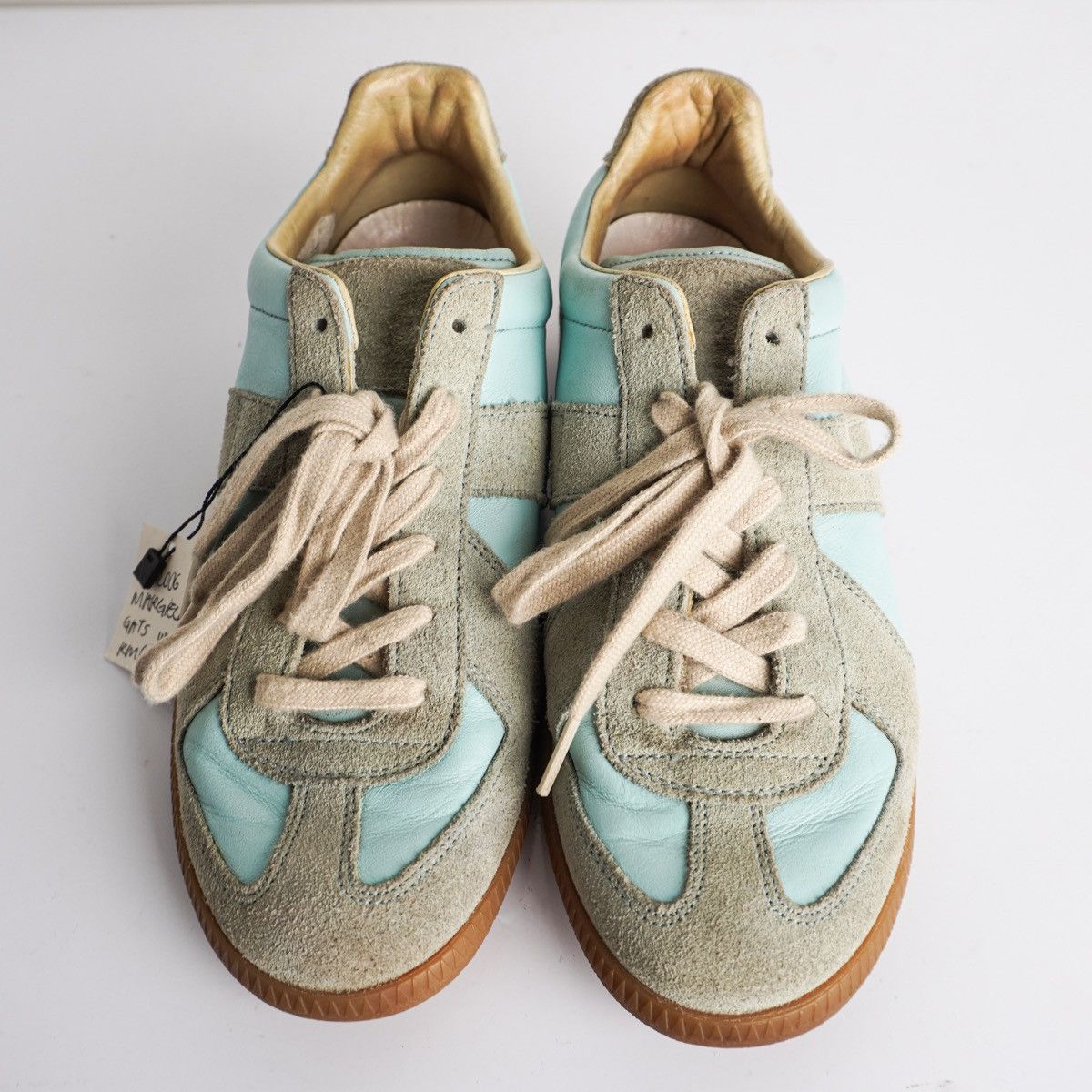 Maison Margiela Maison Margiela S/S2006 Tiffany Blue GATs Size US 5.5 / IT 35.5 - 3 Thumbnail
