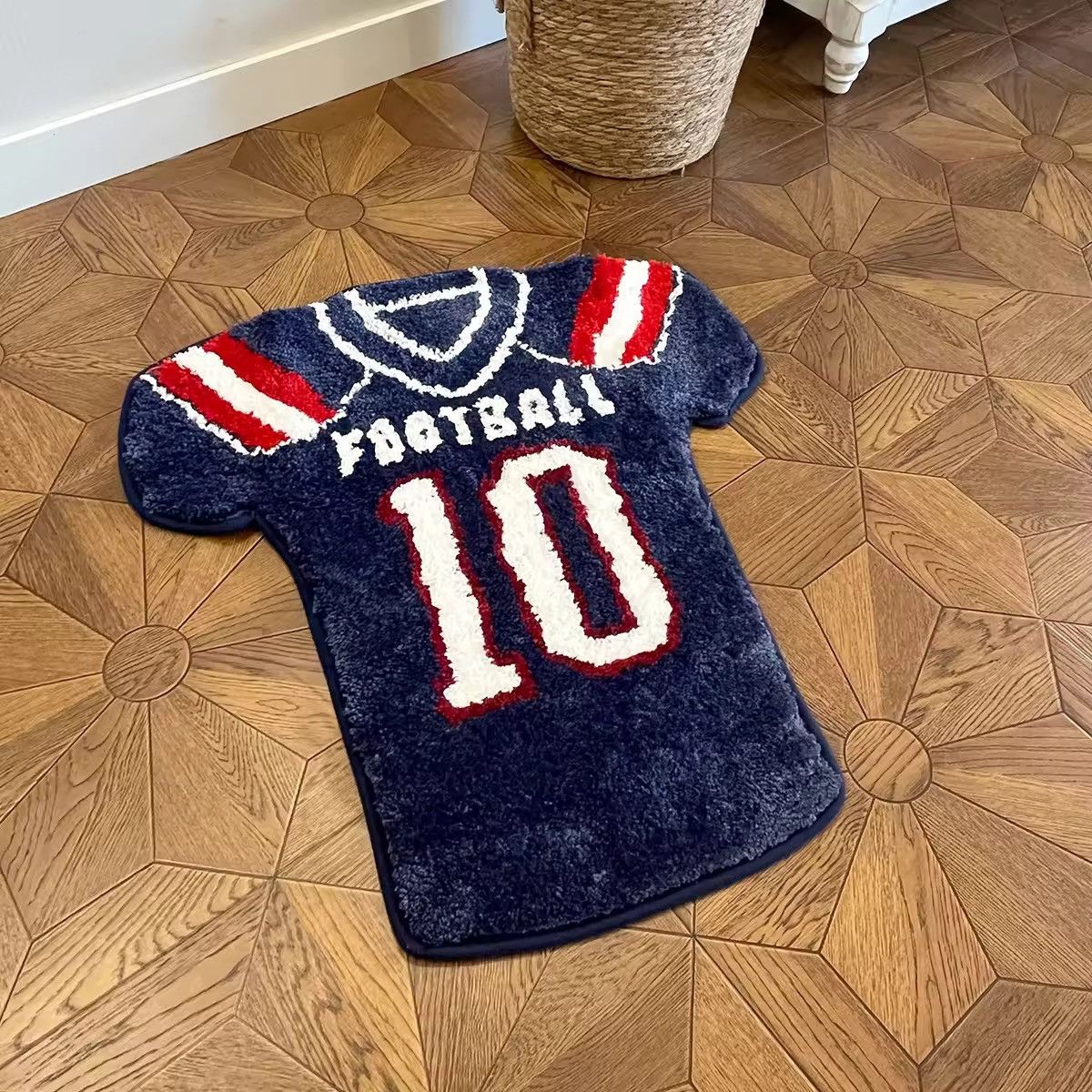 Other Handmade Custom Tufted Fluffy Football Rug Carpet Size ONE SIZE - 6 Thumbnail